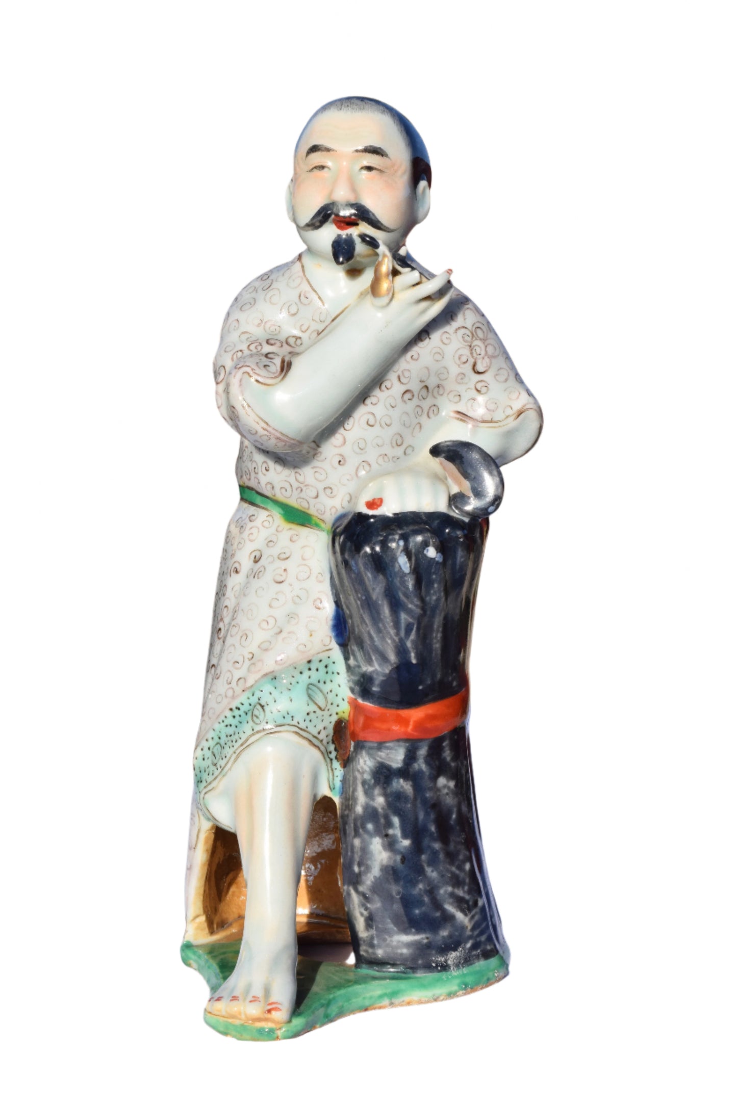 Pair of Chinese Scholar Porcelain Figurines