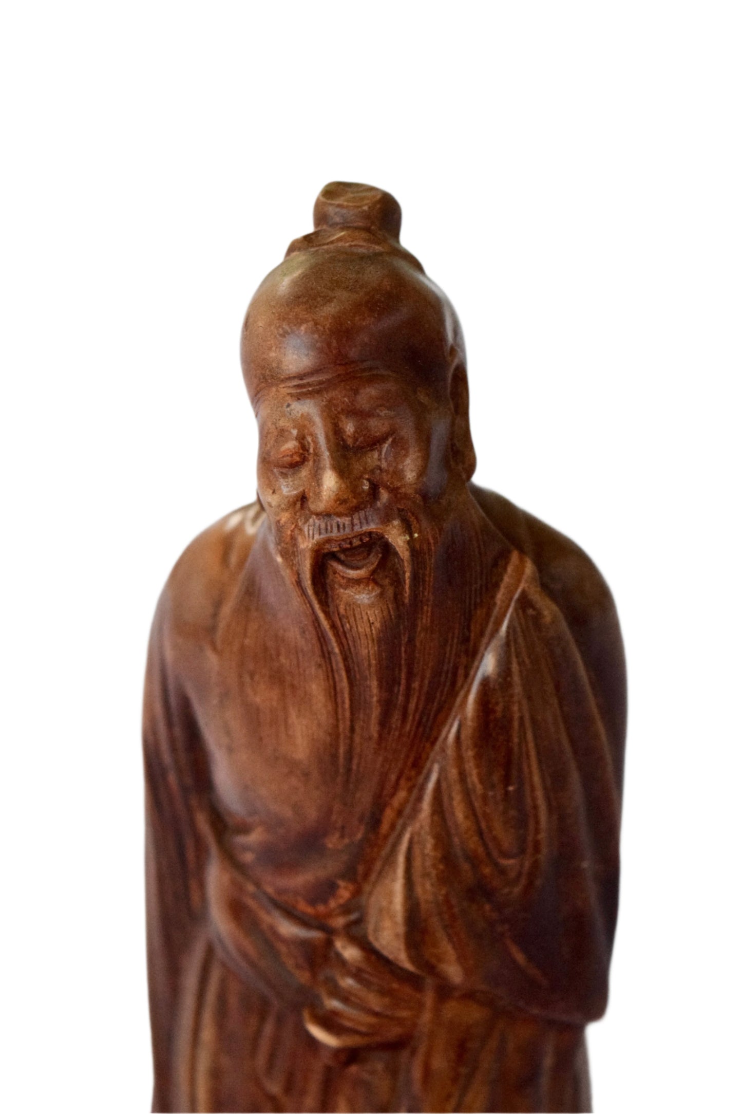 Chinese Sage Wooden Figure
