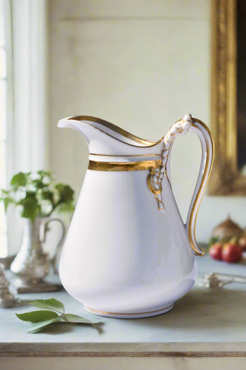 Charles Field Haviland Gilded Porcelain Creamer