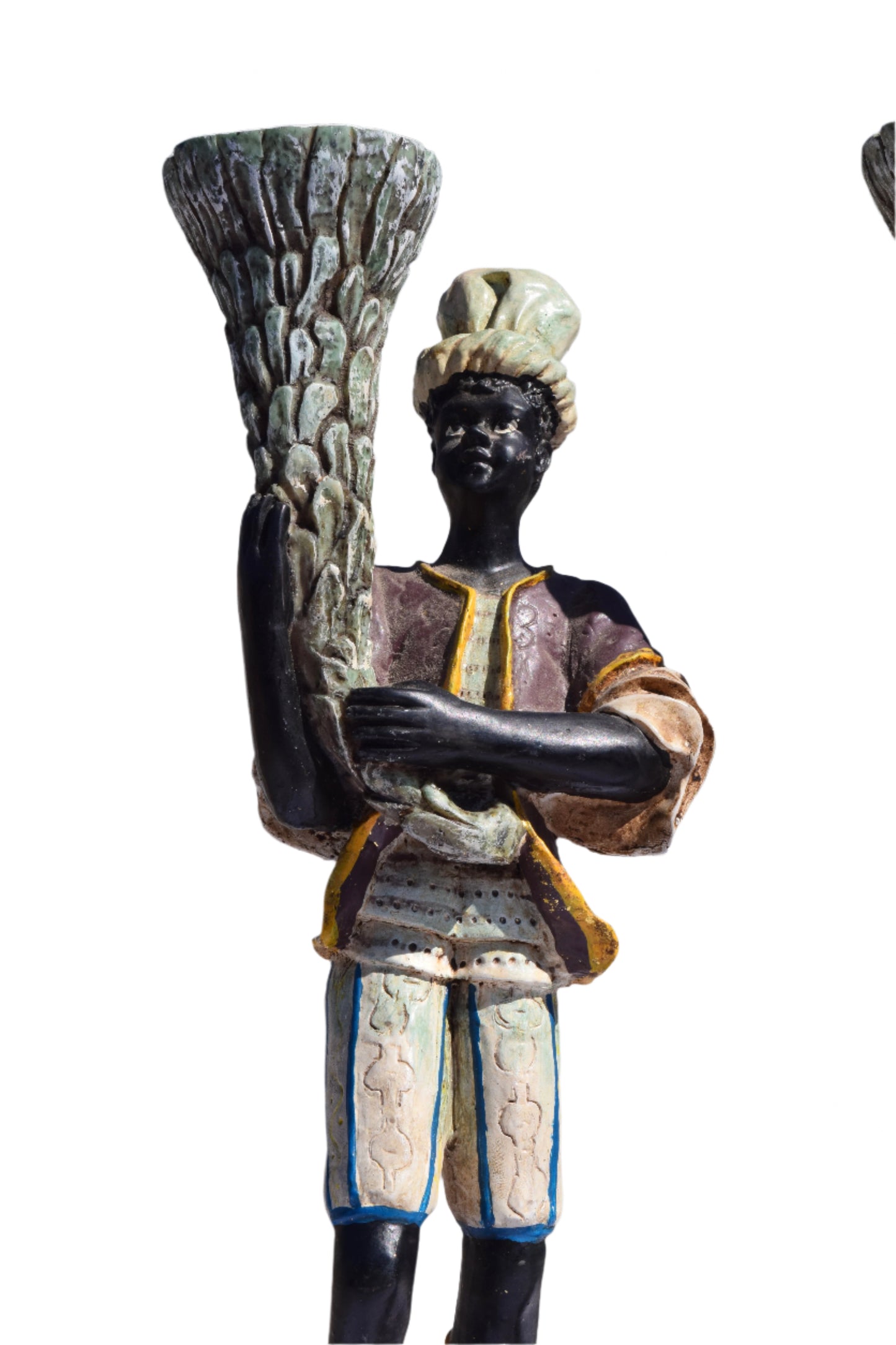 Venetian Blackamoor Figural Candlesticks