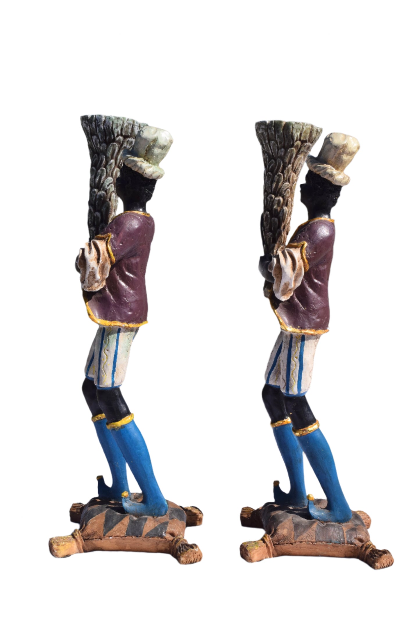 Venetian Blackamoor Figural Candlesticks