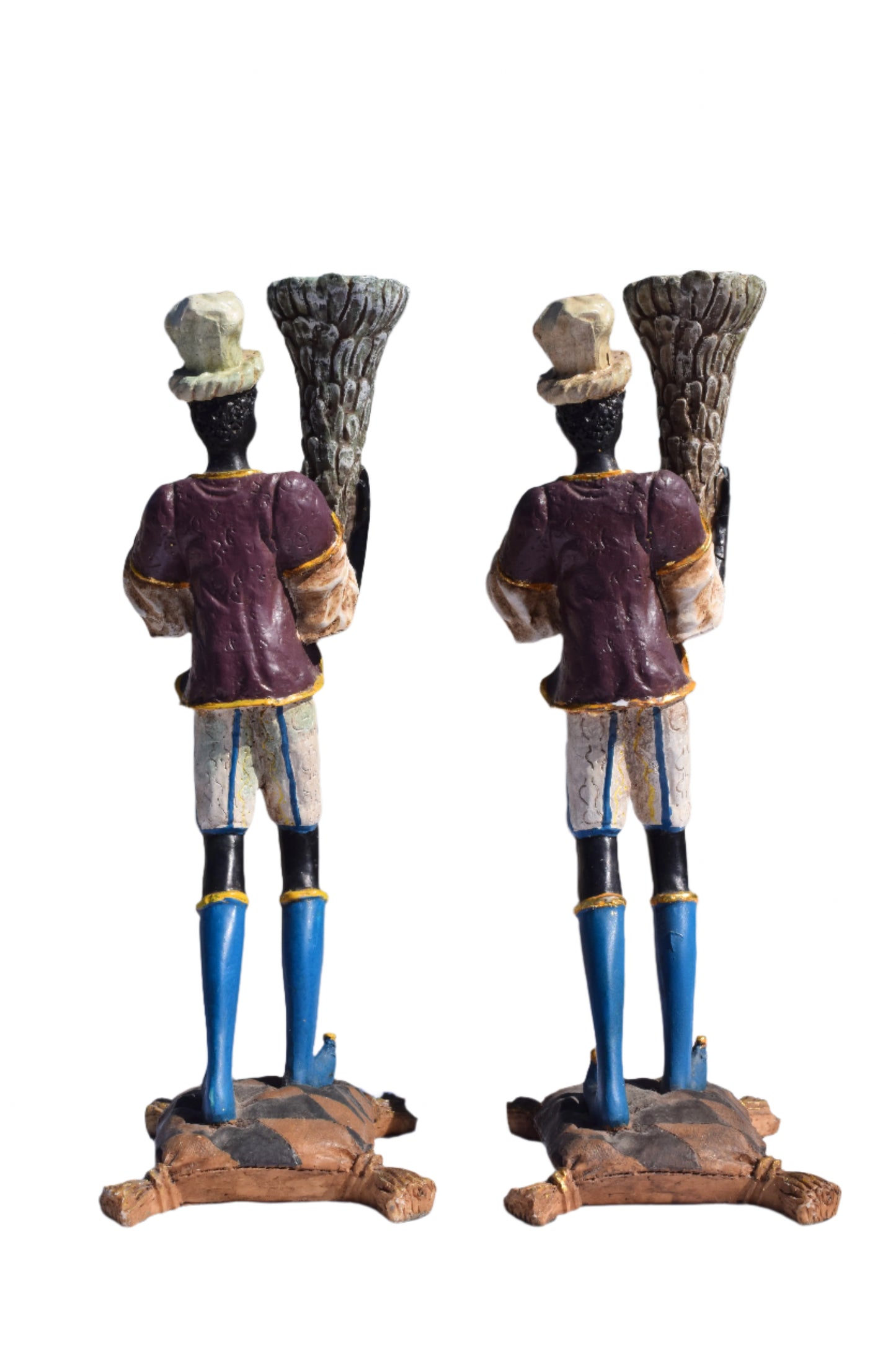 Venetian Blackamoor Figural Candlesticks