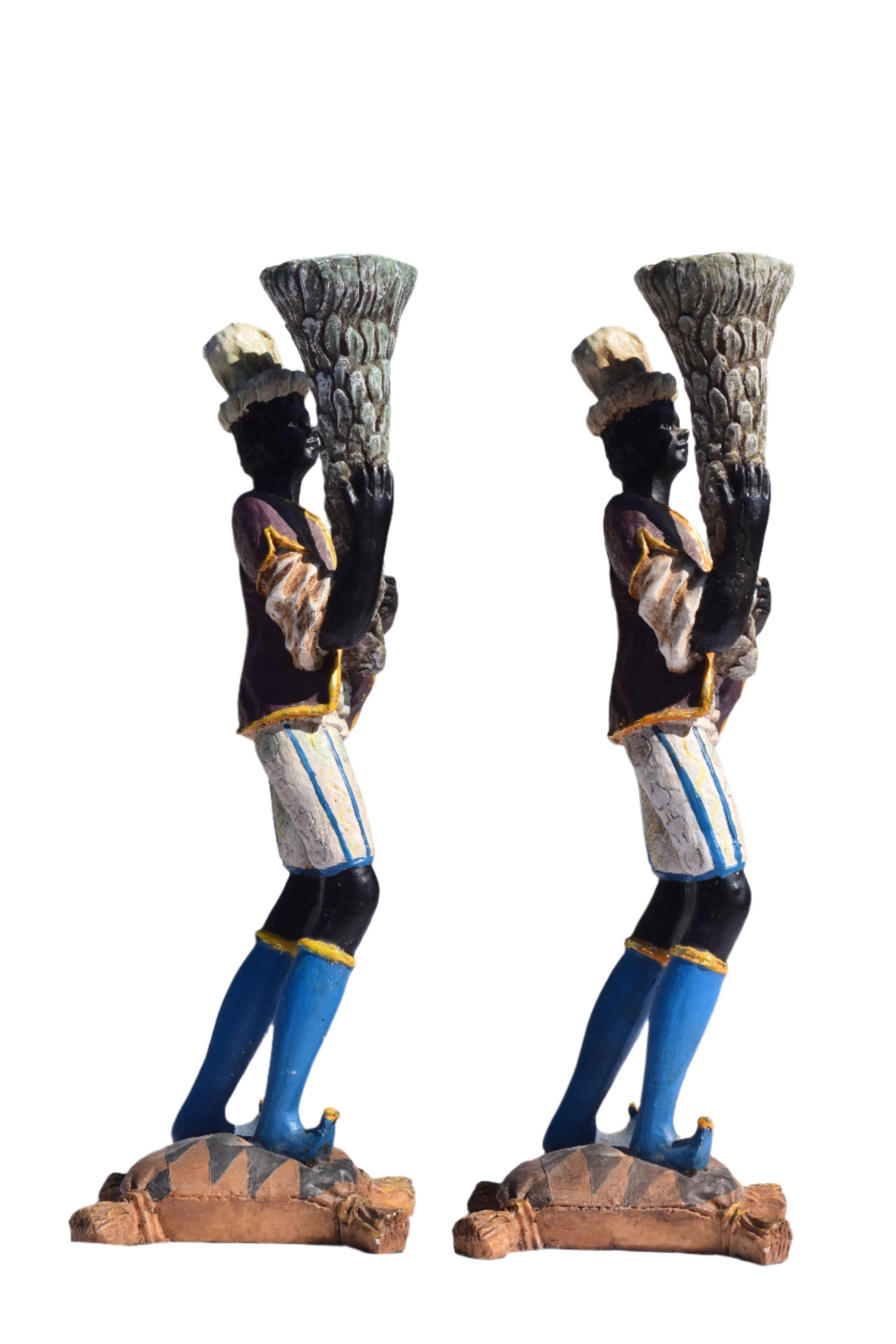 Venetian Blackamoor Figural Candlesticks