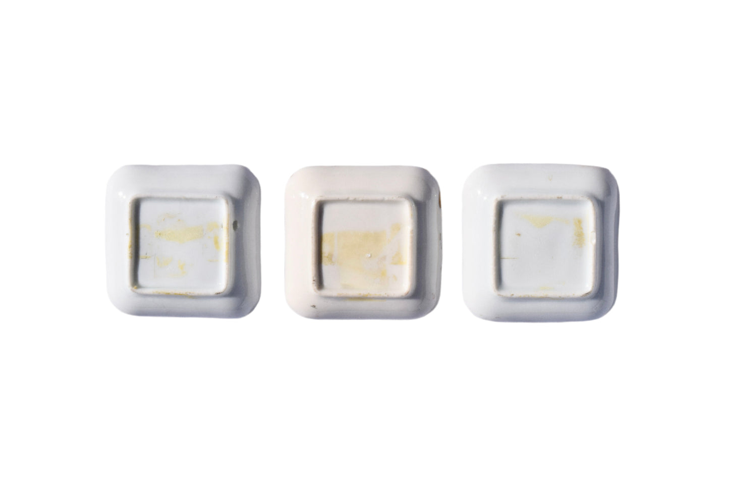 Set of Three Portrait Miniature Porcelain Dishes