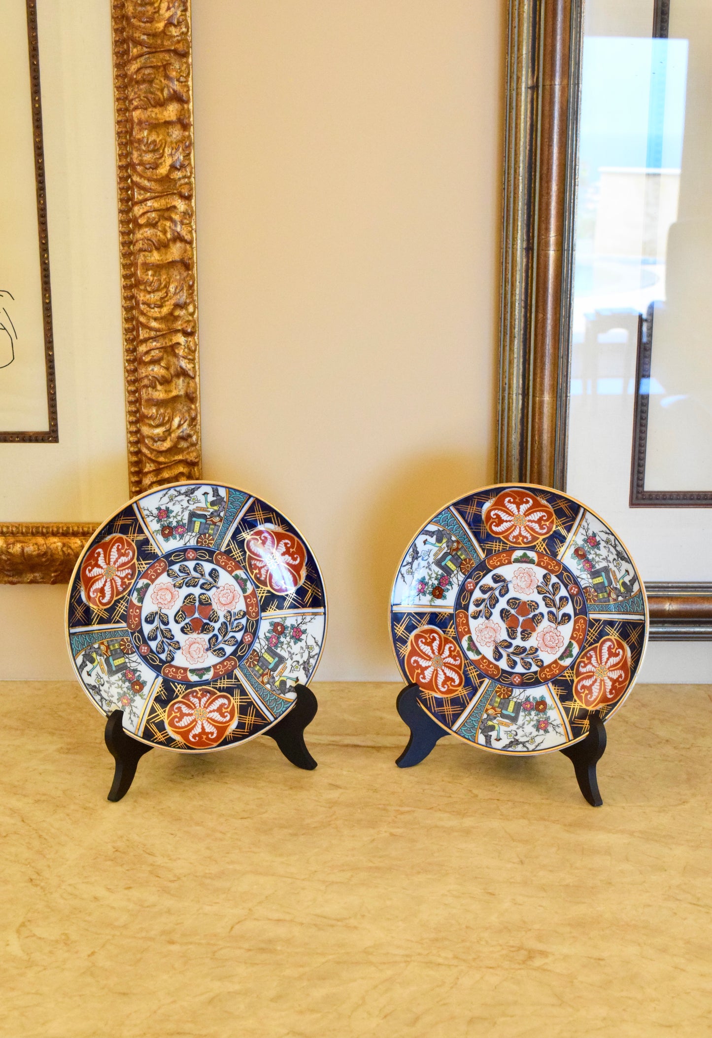 Japanese Imari Decorative Plates (Set of 2)