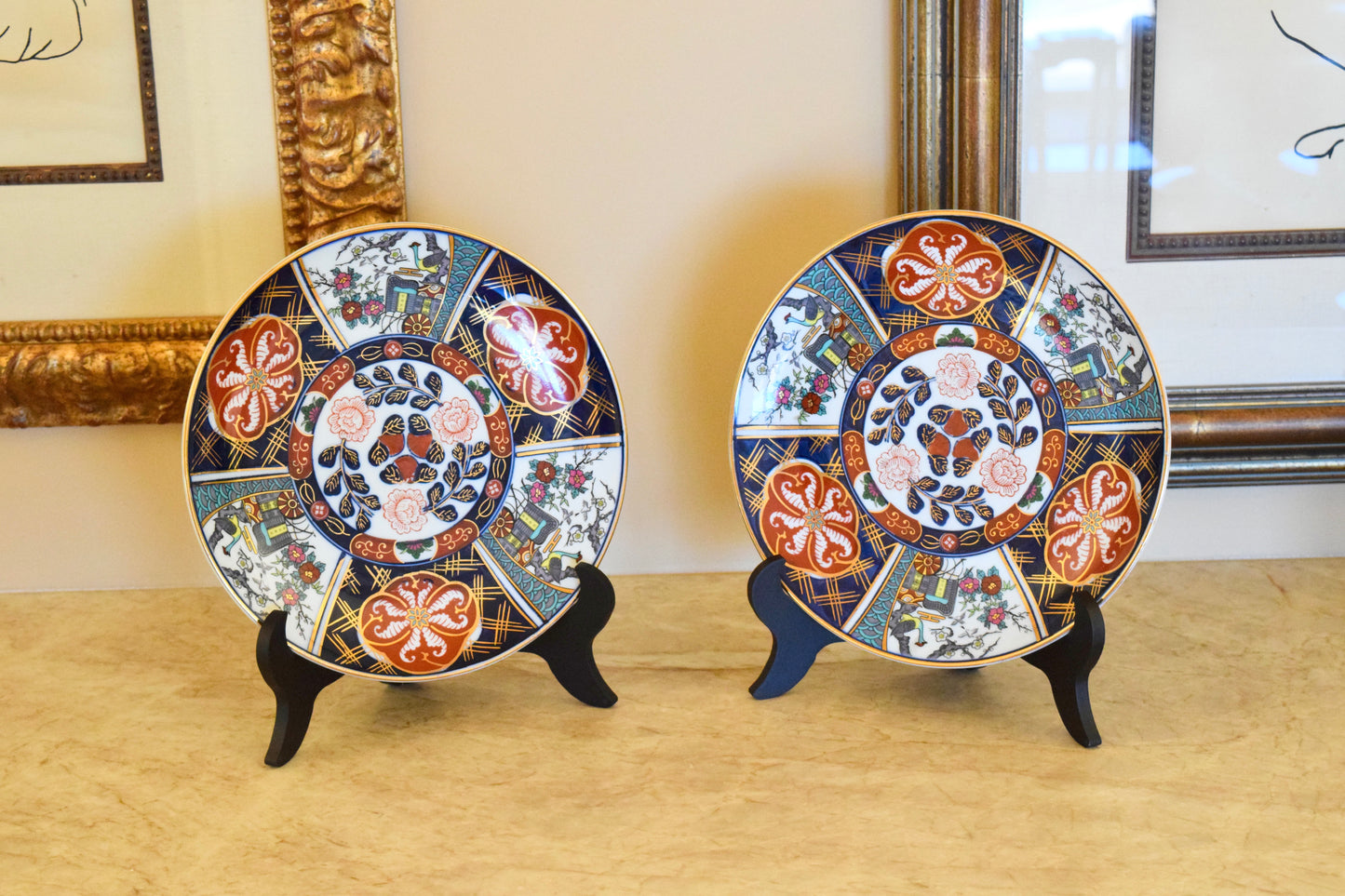 Japanese Imari Decorative Plates (Set of 2)