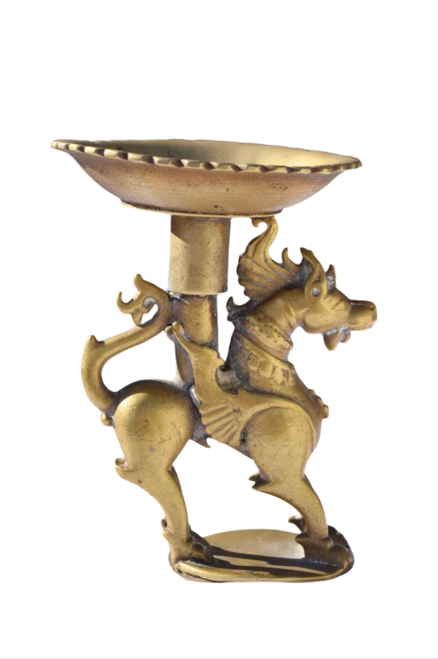 Bronze Qilin Ceremonial Candlestick