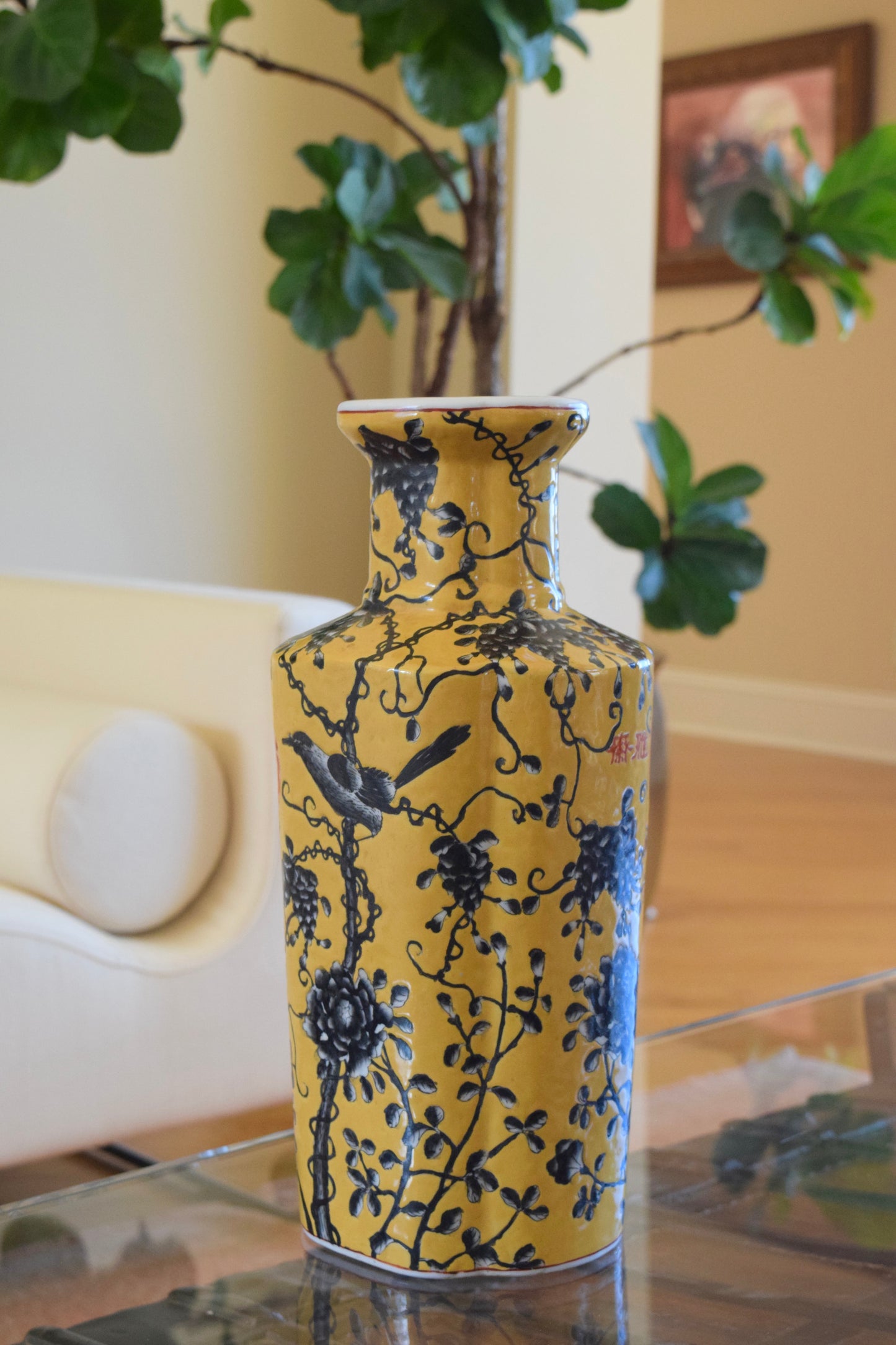 Chinese Phoenix Tail Vase Replica (Fengweizun)