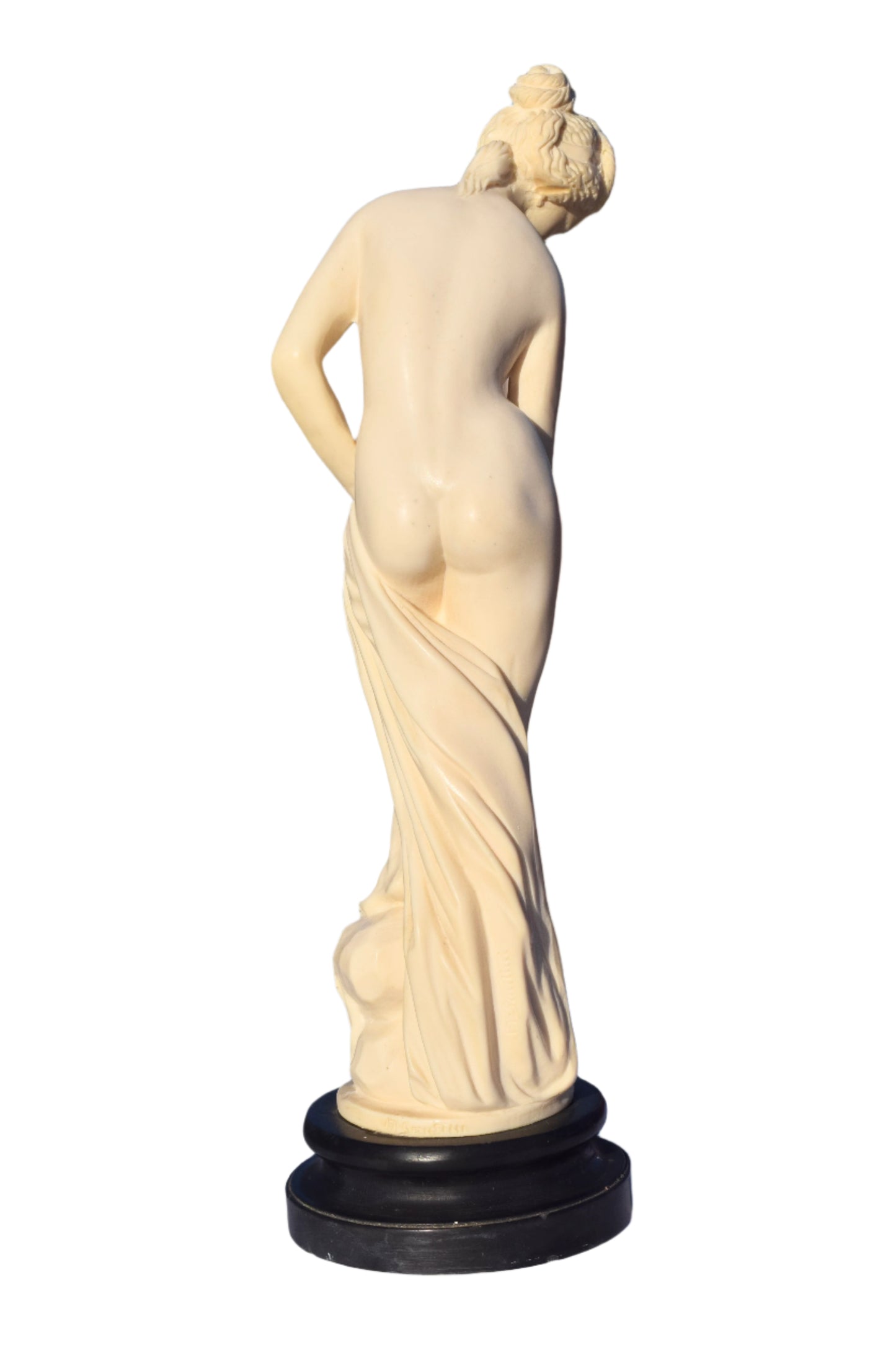 A. Santini "The Bather" Alabaster Sculpture