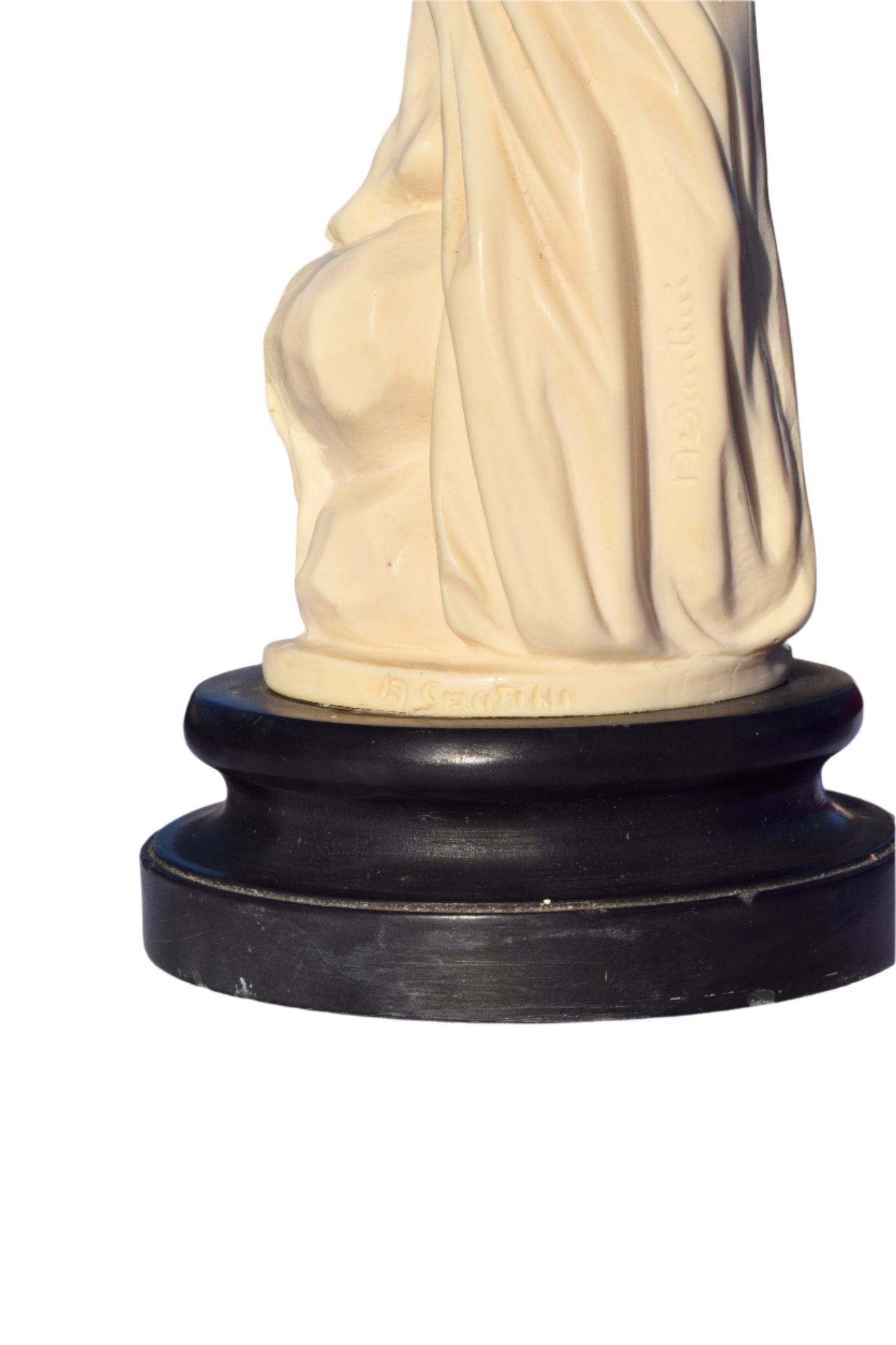 A. Santini "The Bather" Alabaster Sculpture