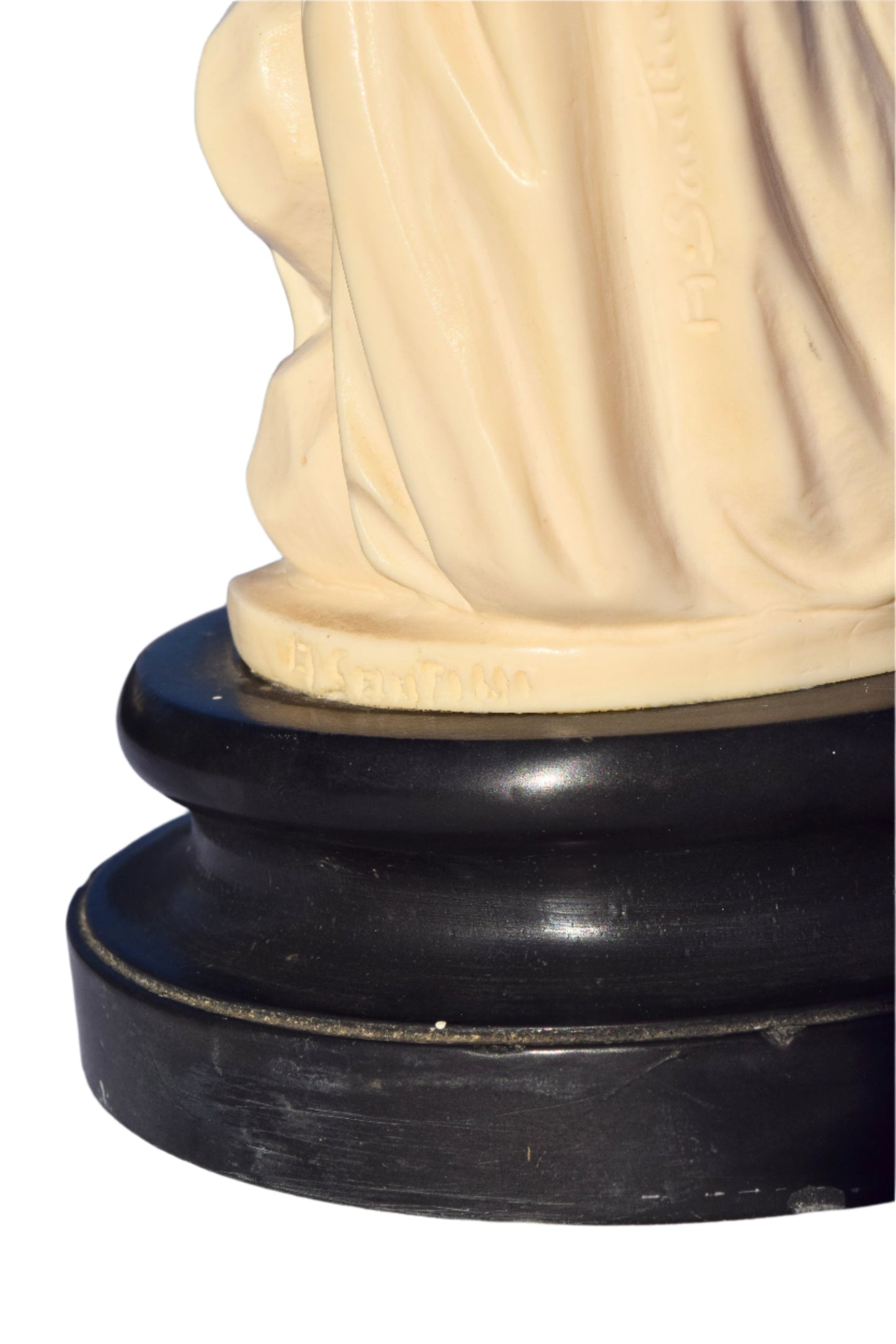 A. Santini "The Bather" Alabaster Sculpture