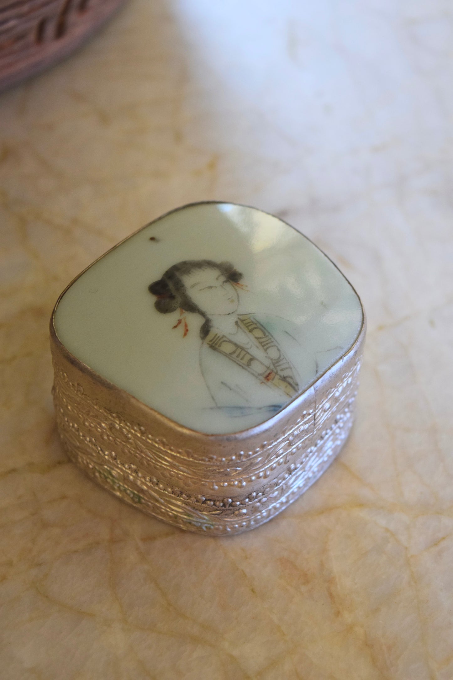 Chinese Porcelain Shard Trinket Box