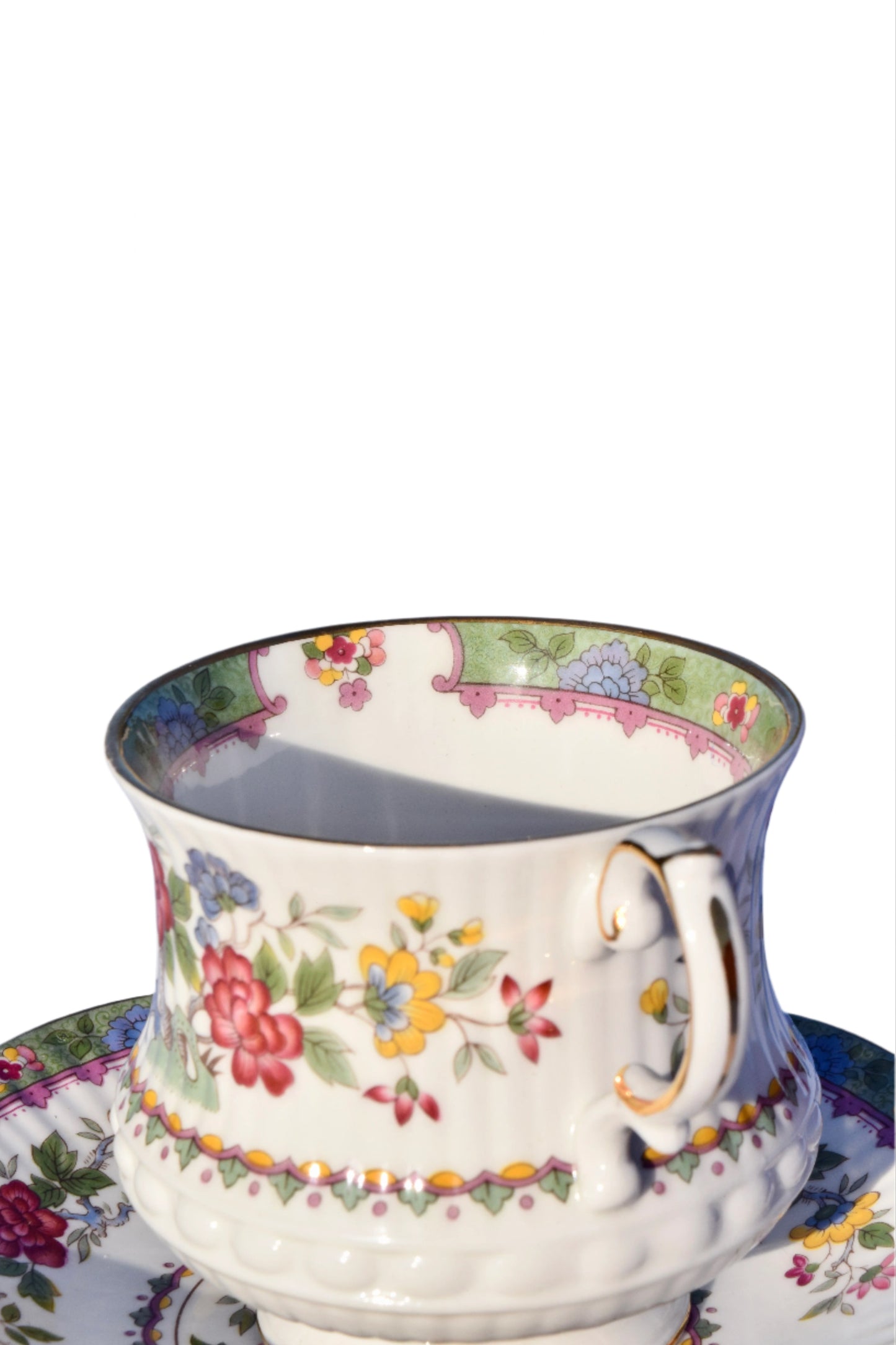 Queen's Rosina "Flower of Amaran" Teacup & Saucer Set