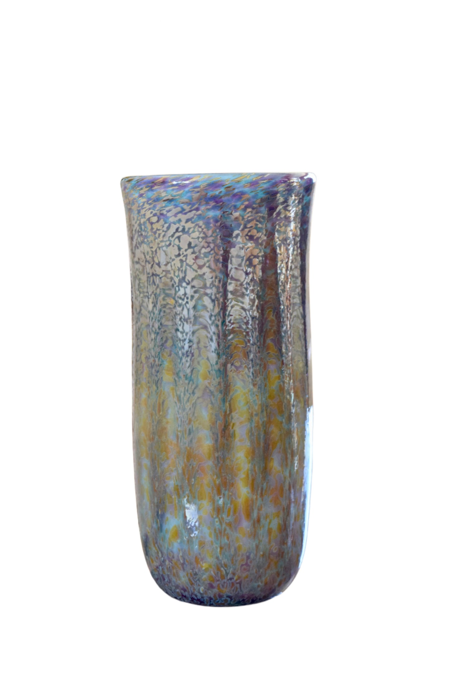 Joel Bloomberg Iridescent Art Glass Vase