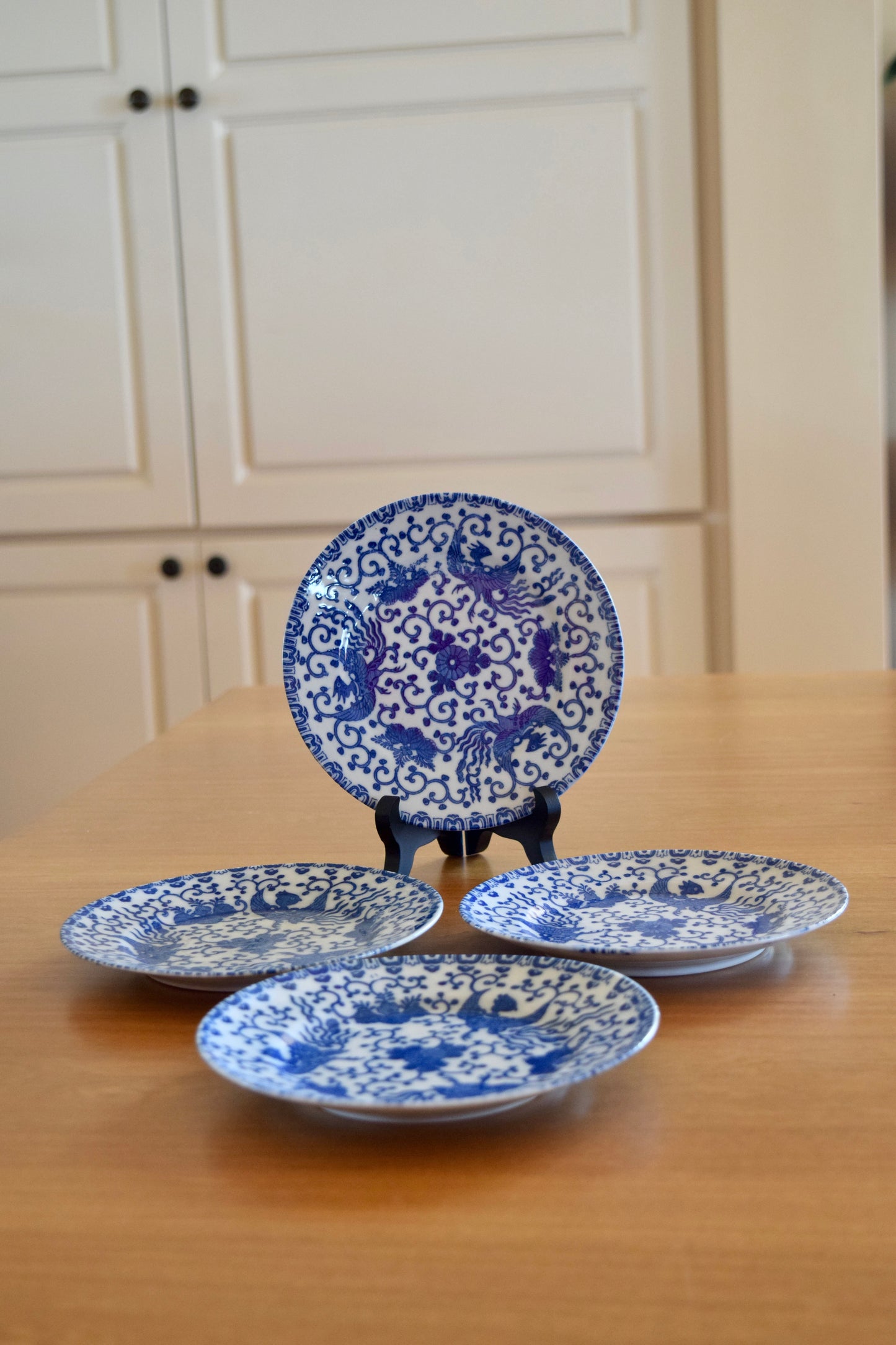 Japanese Pheonix Bread & Butter Plates (Set of 4)