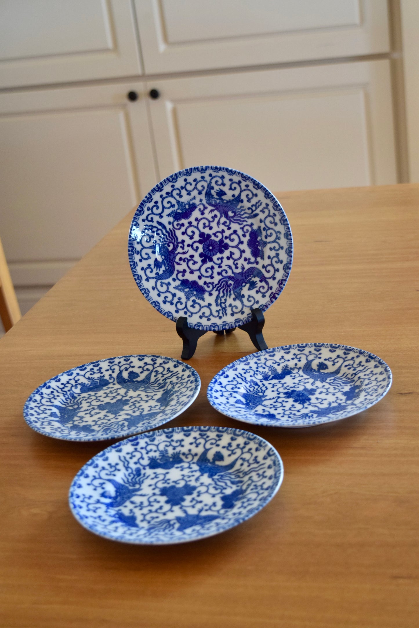 Japanese Pheonix Bread & Butter Plates (Set of 4)