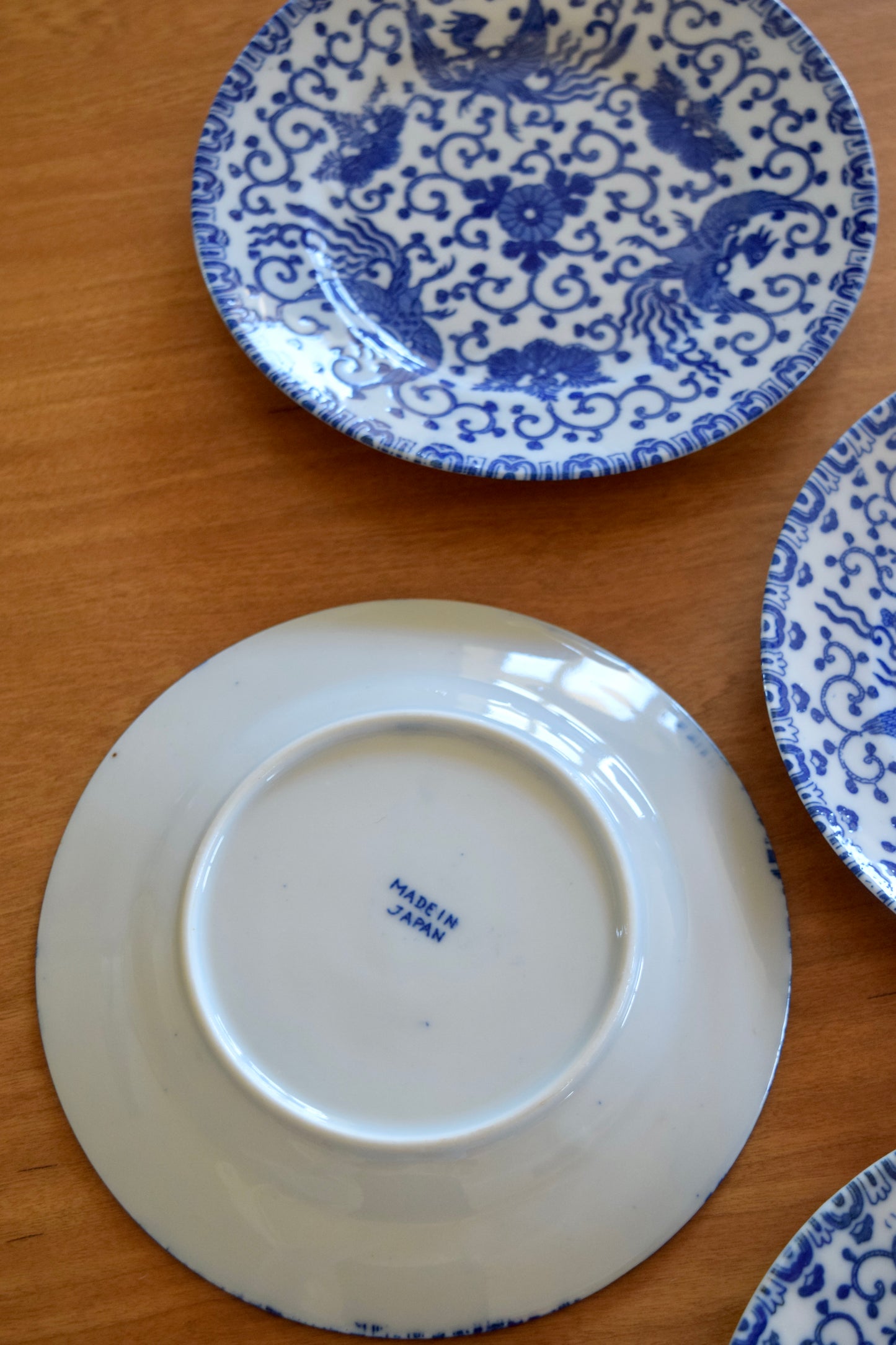 Japanese Pheonix Bread & Butter Plates (Set of 4)