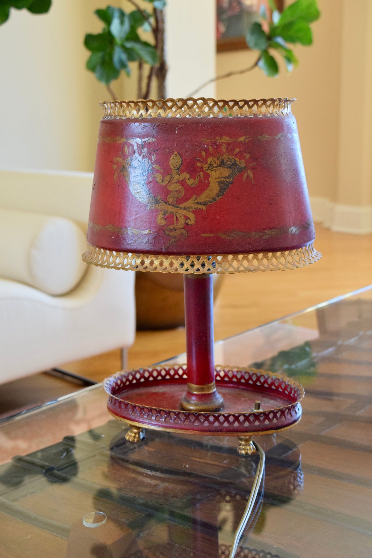 French Empire Bouillotte Table Lamp