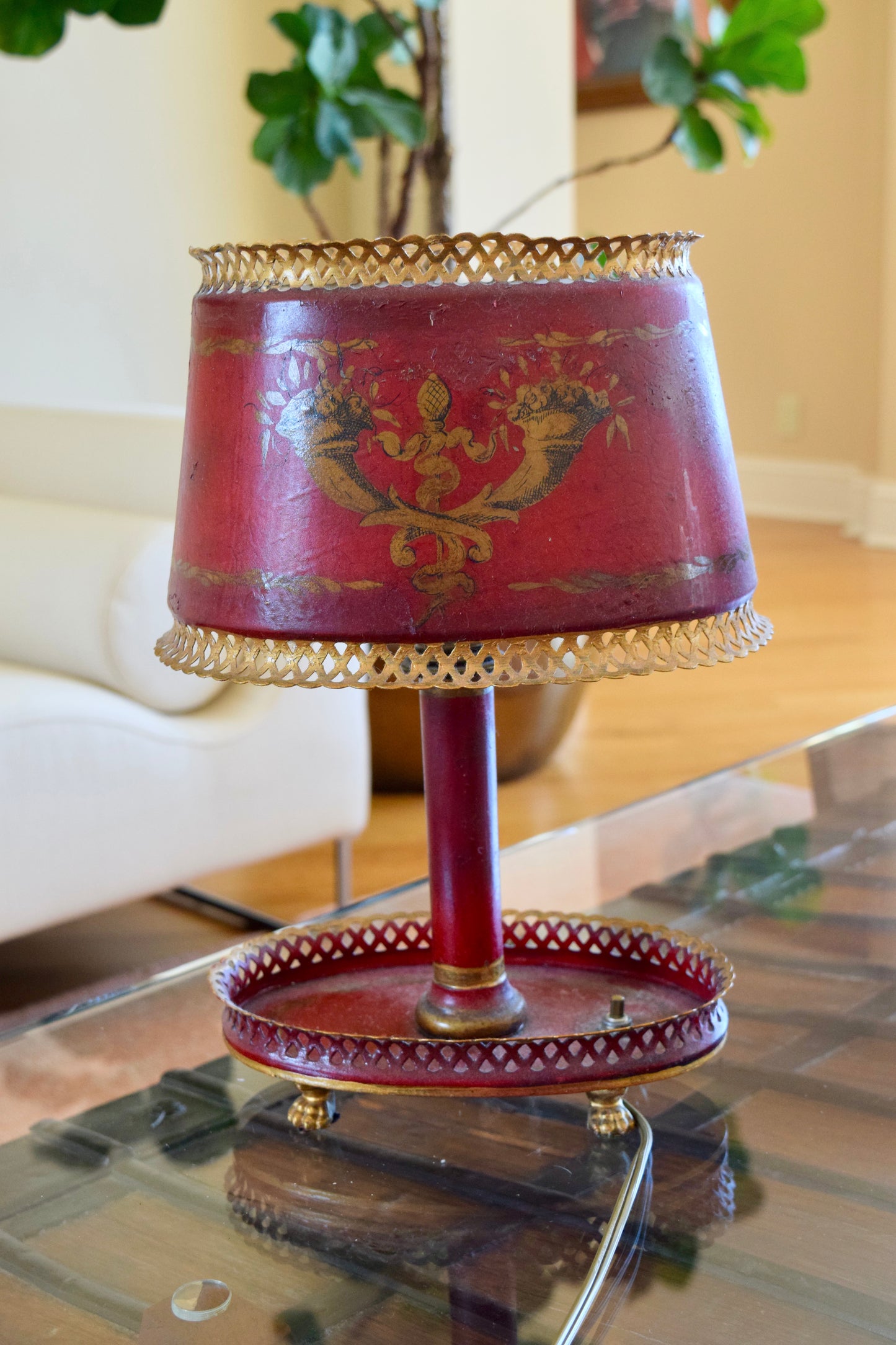 French Empire Bouillotte Table Lamp