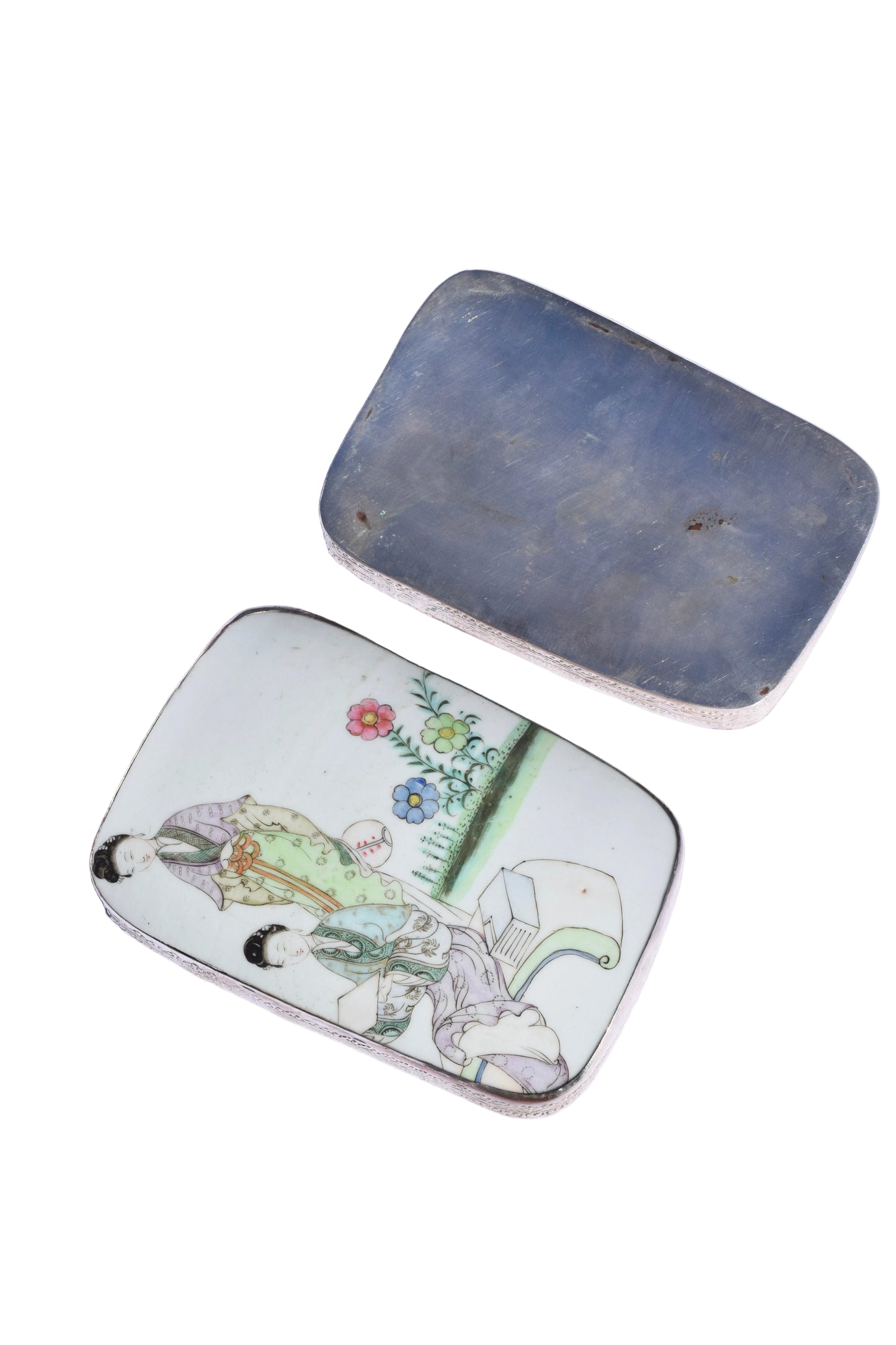 Chinese Famille Rose Porcelain Shard Box