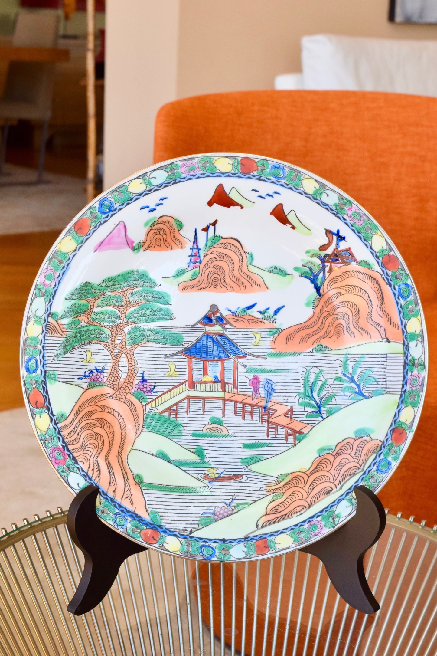 Chinese Decorative Plate "Pavilion in Summer"