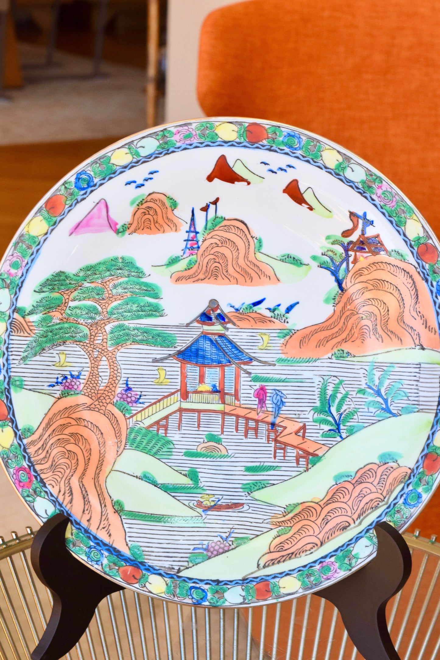 Chinese Decorative Plate "Pavilion in Summer"