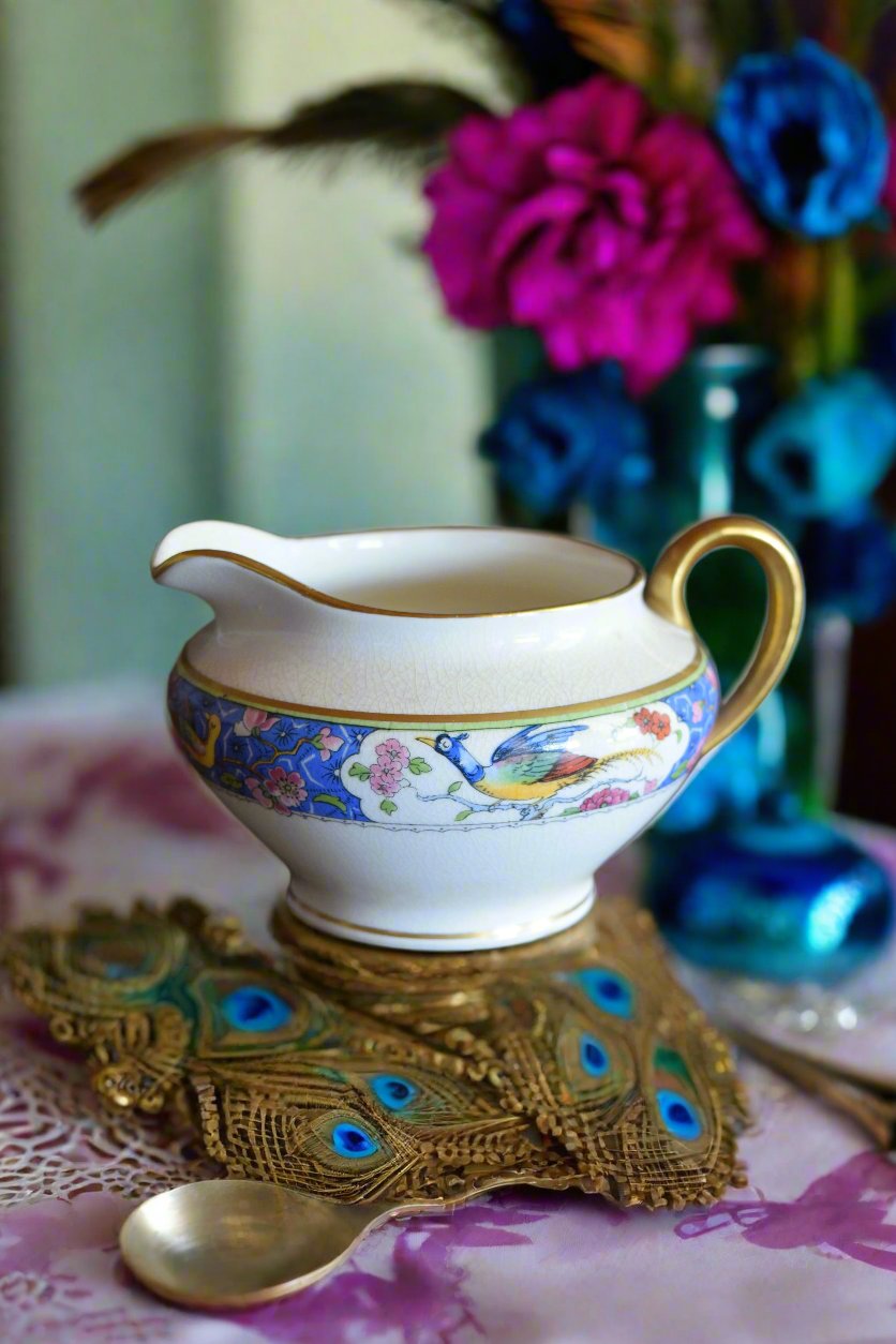 The Potters Co-Operative Creamer - "Bird of Paradise"