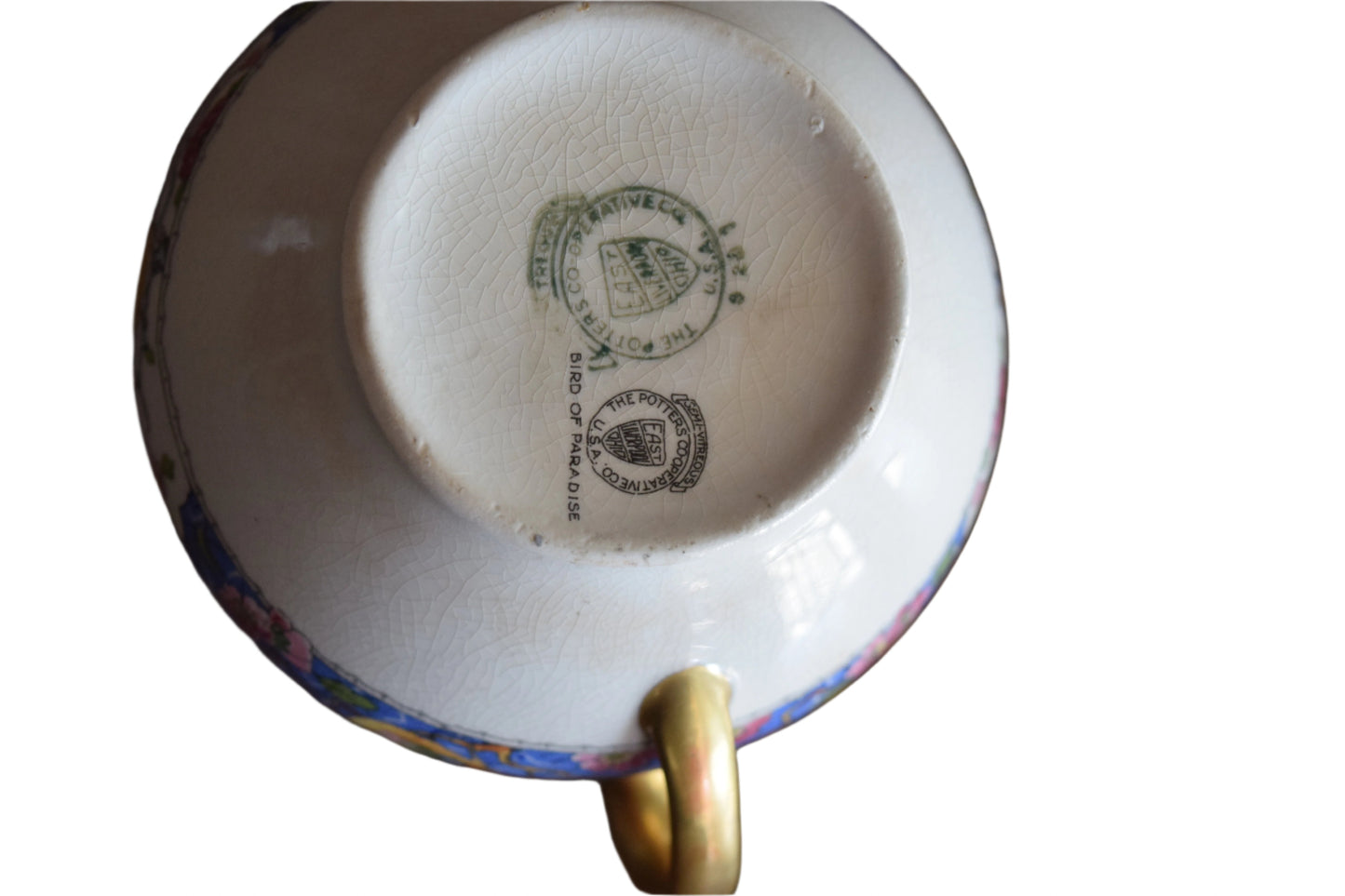 The Potters Co-Operative Creamer - "Bird of Paradise"