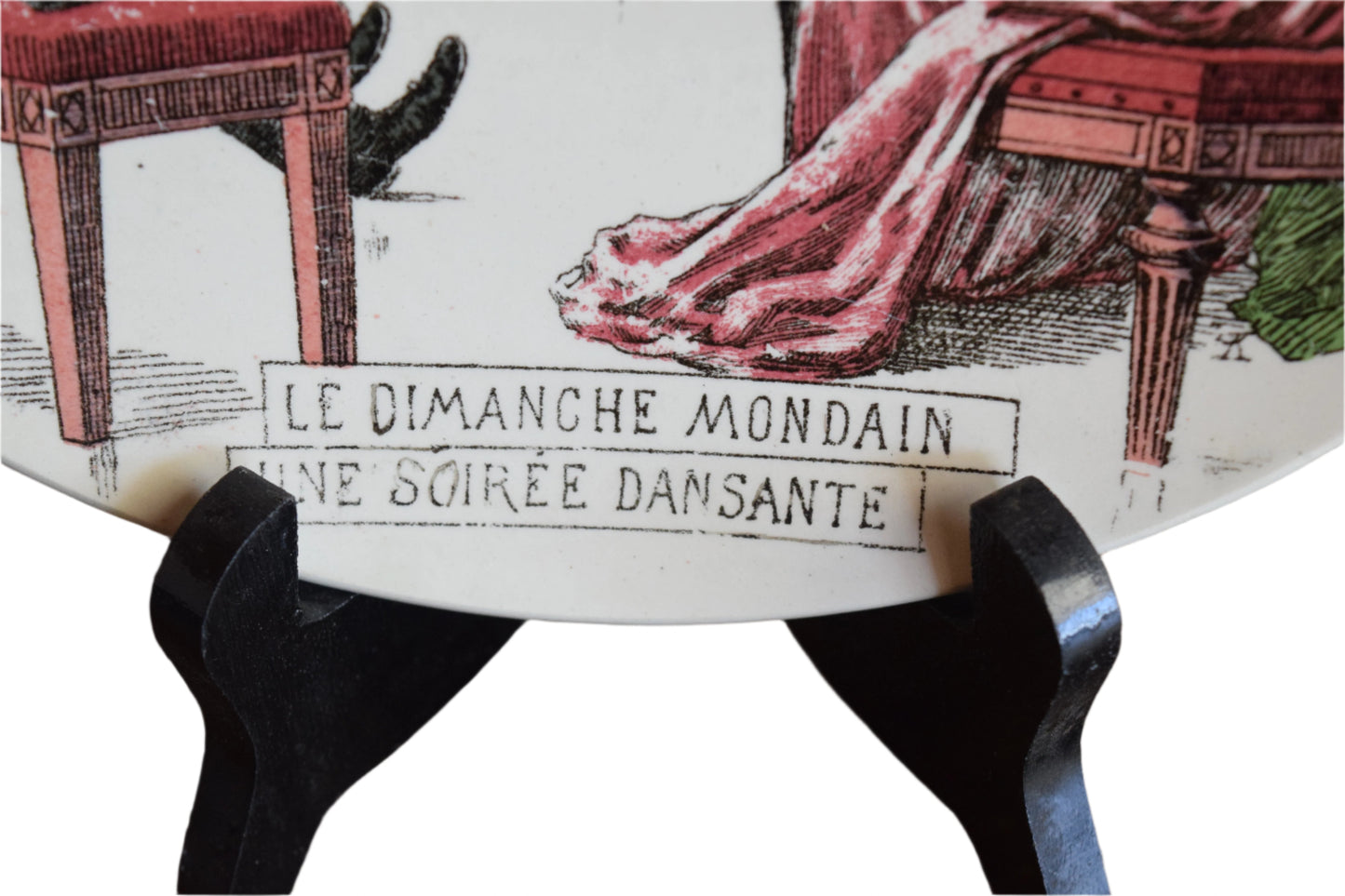 Boch Frères "Le Dimanche Mondain" Decorative Plate