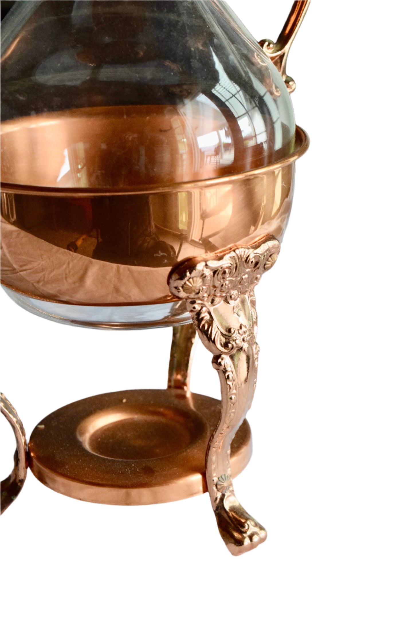 Princess House Copper and Glass Carafe Set