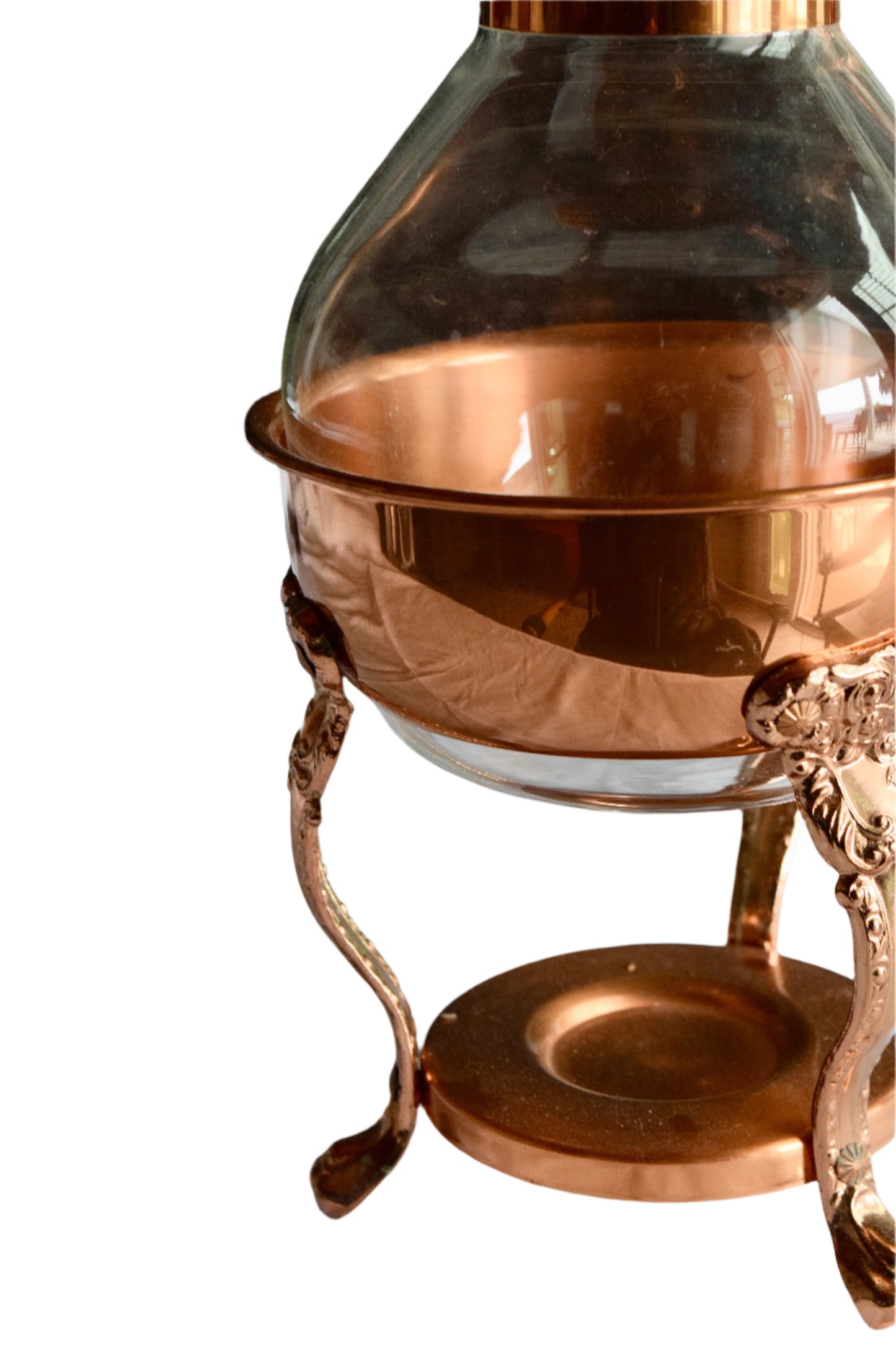Princess House Copper and Glass Carafe Set