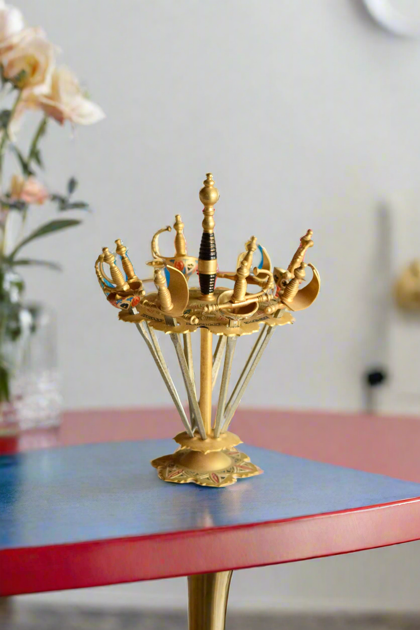 Toledo Damascene Cocktail Sword Set