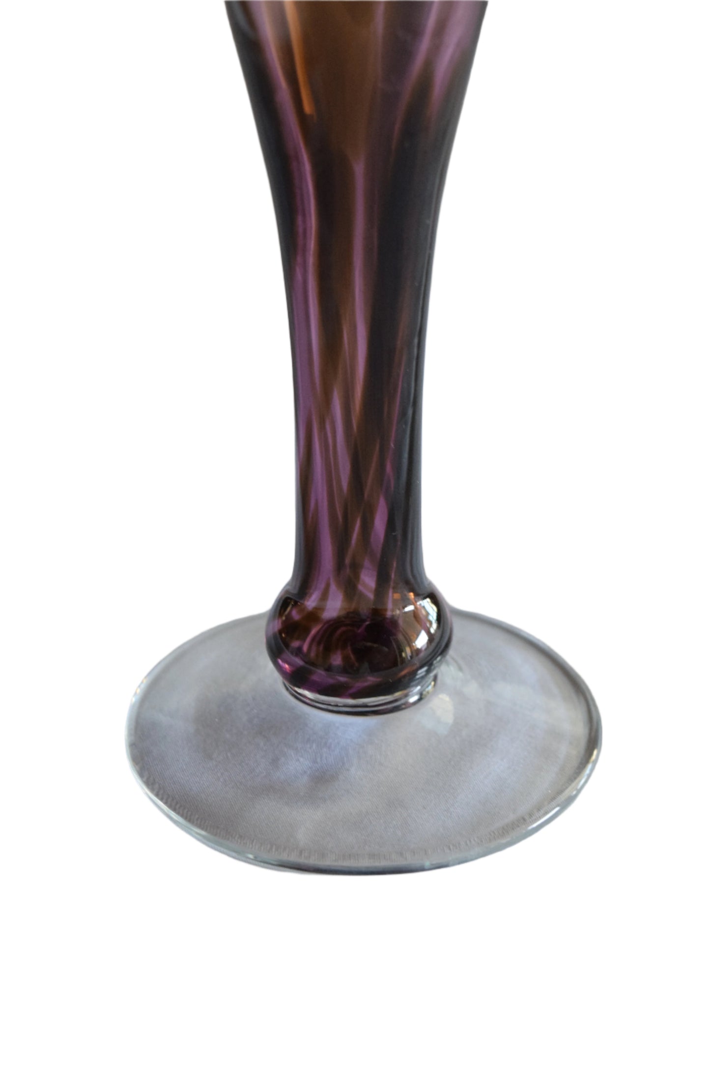Amethyst Glass Candlestick