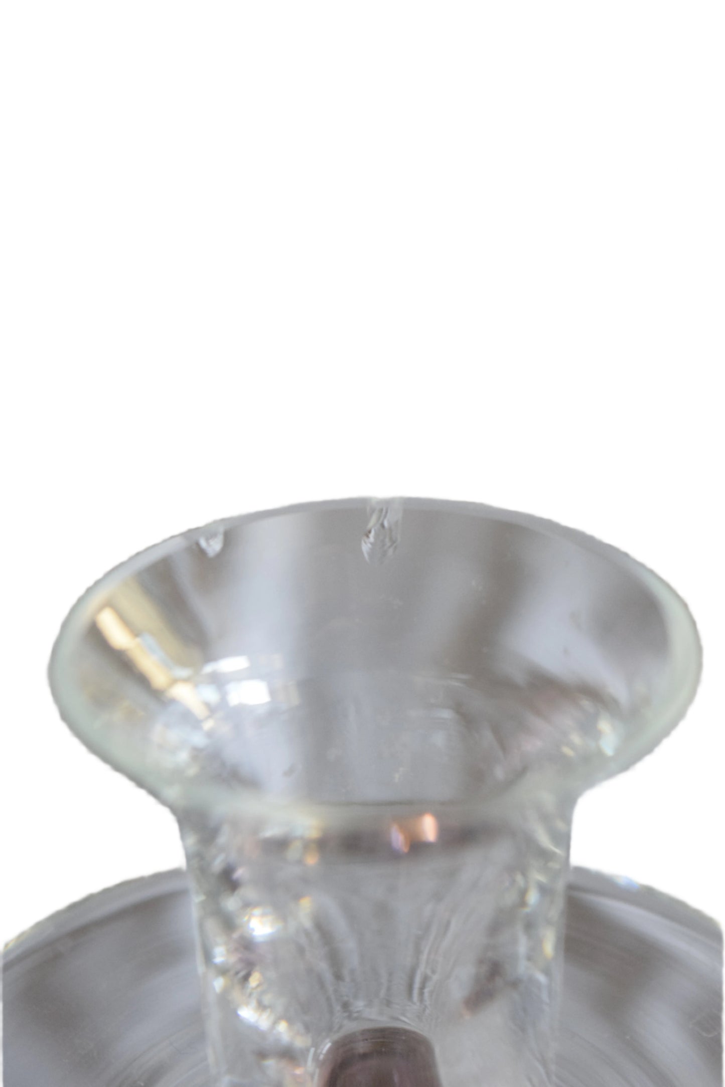 Amethyst Glass Candlestick