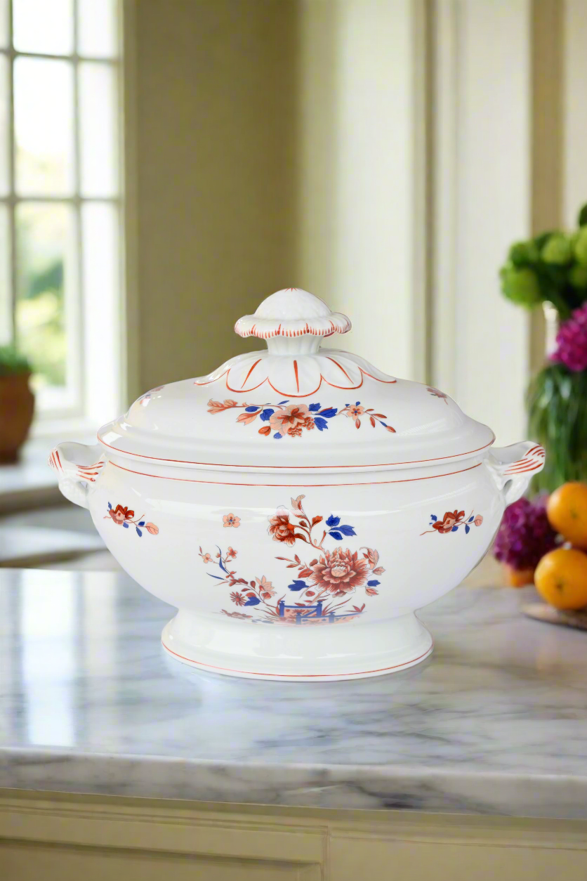 Mottahedeh Vista Alegre "Amor'e Peony" Tureen