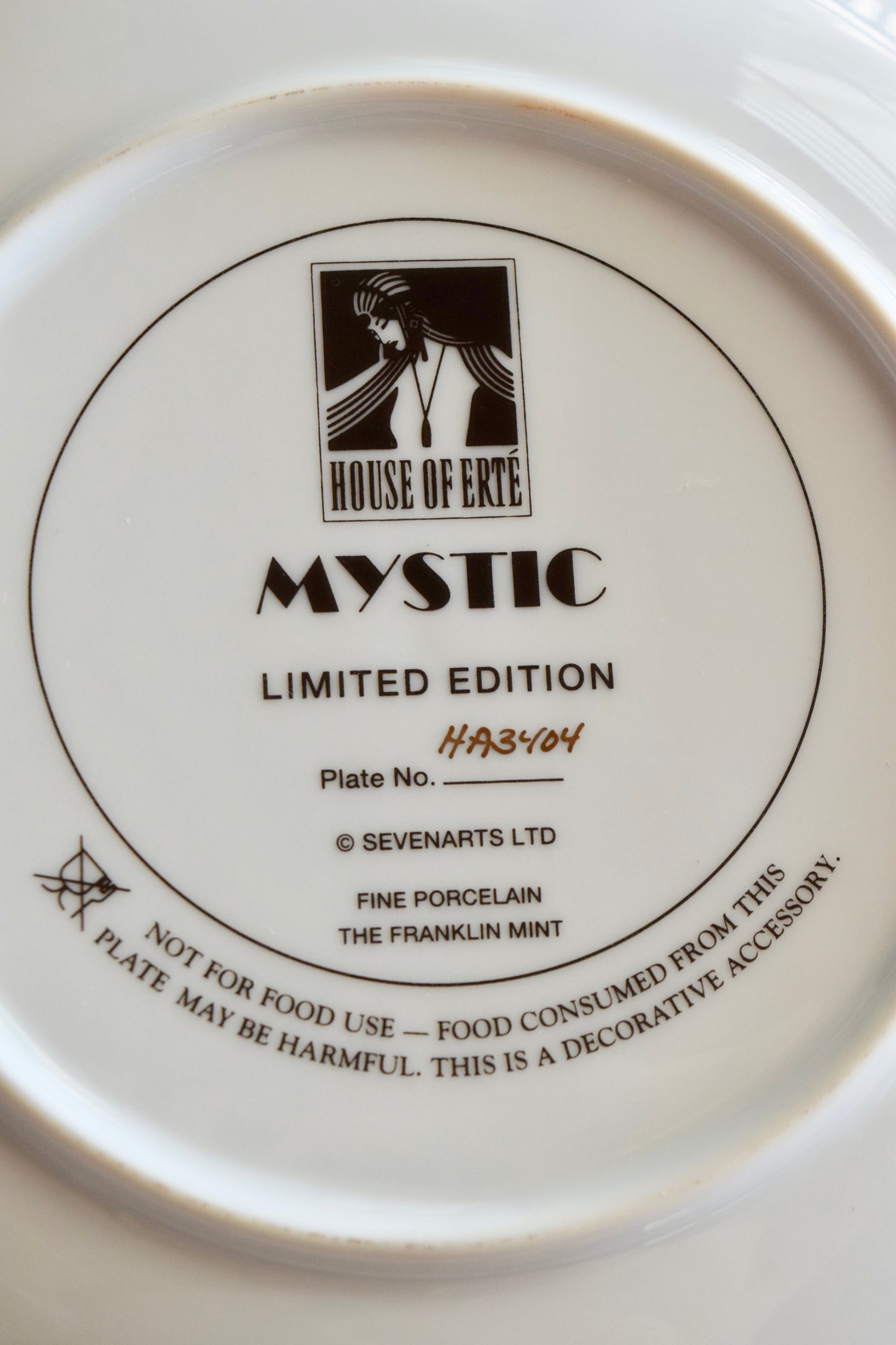 Erté "Mystic" Limited Edition Plate