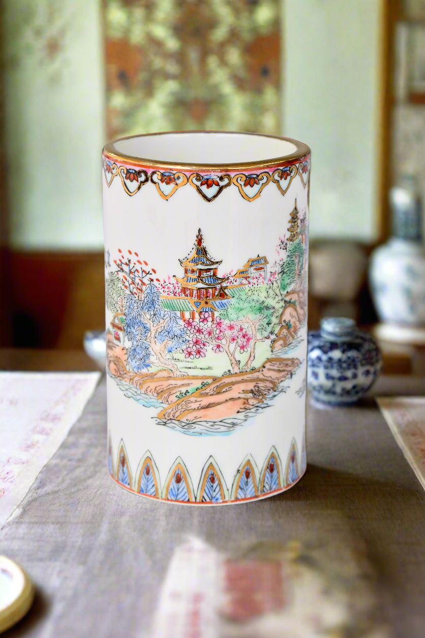 Chinese Porcelain Cylinder Vase