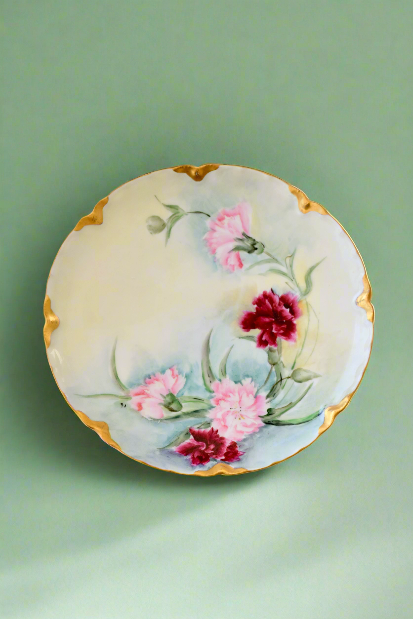 Haviland France Limoges Carnation Plate