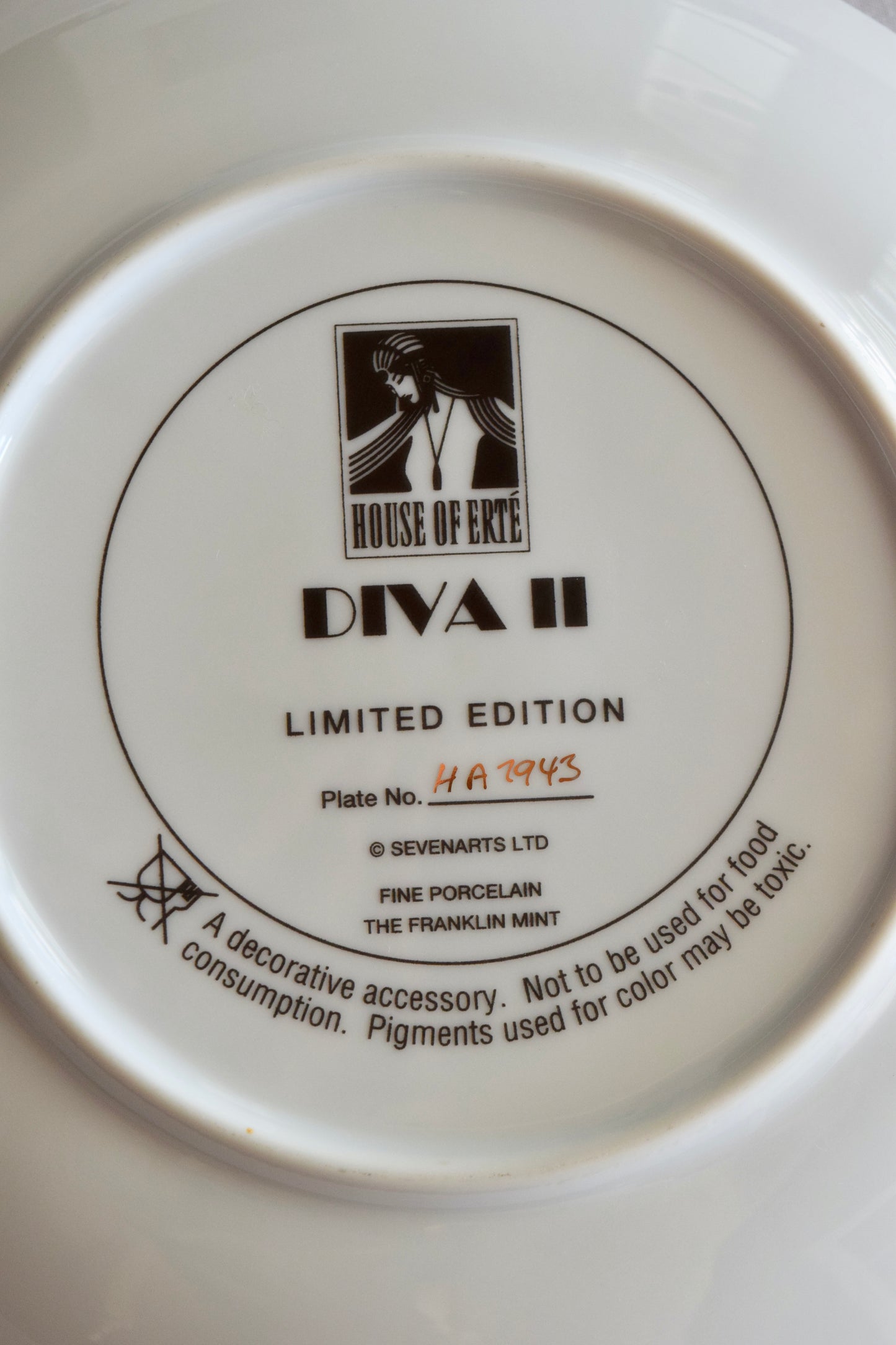 Erté "Diva II" Limited Edition Plate