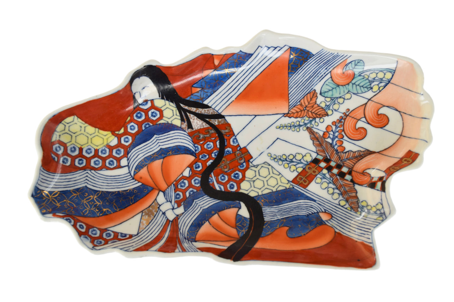 Japanese Heian Court Lady Decorative Plate