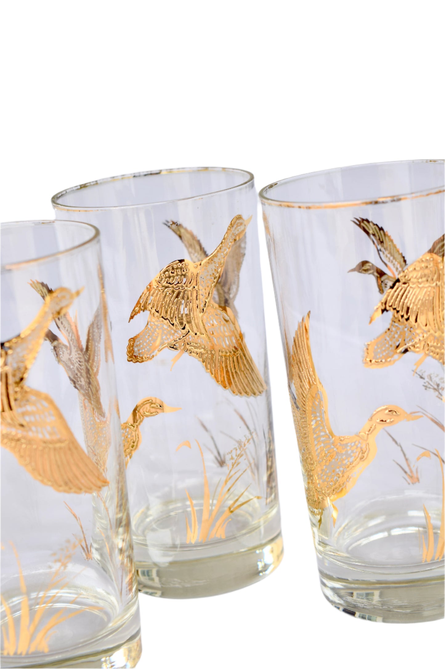 Libby Golden Mallard Highball Glasses