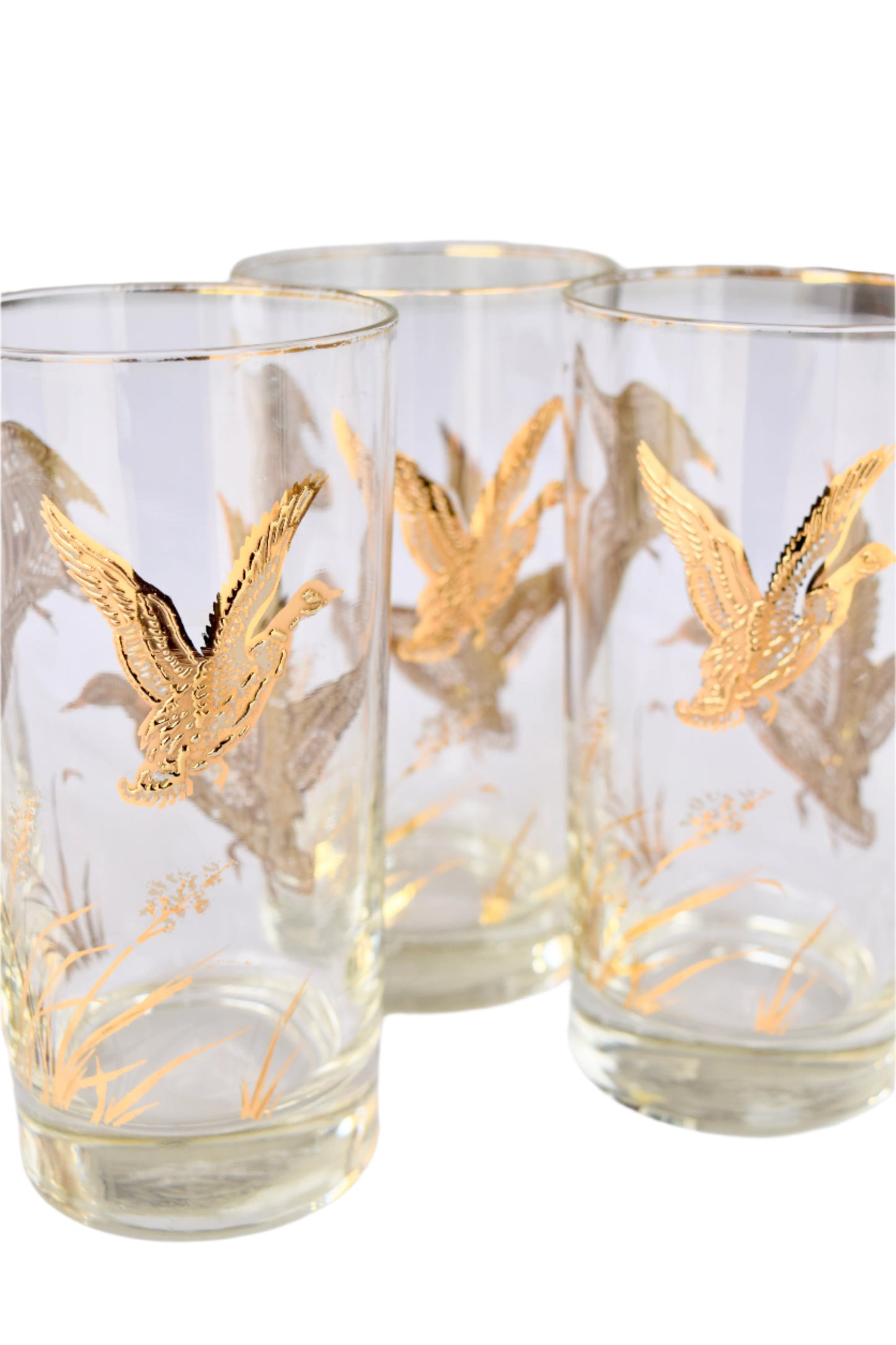 Libby Golden Mallard Highball Glasses