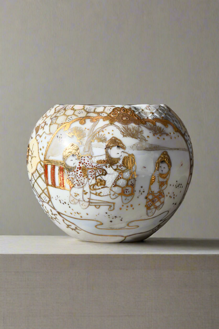 Japanese Satsuma-Style Porcelain Vase