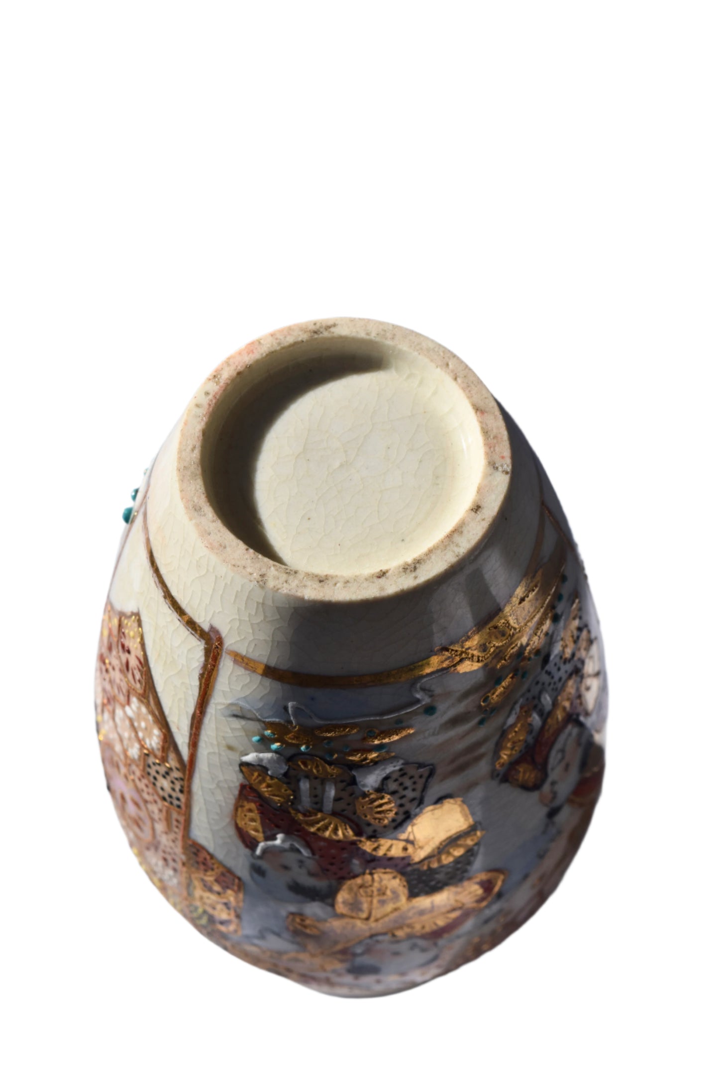 Japanese Petite Satsuma Moriage Vase