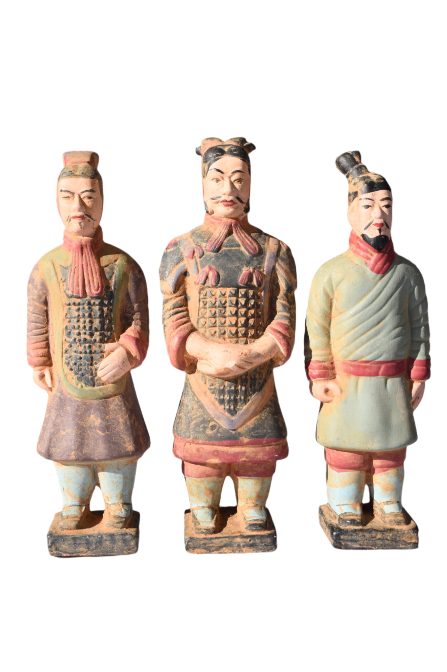 Chinese Terracotta Warrior Decorative Figures (Set of 3)