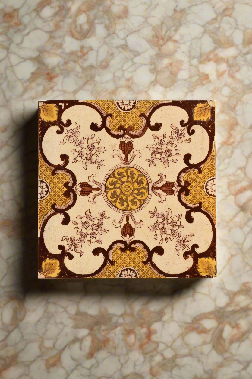 Minton Victorian Transfer-Printed Tile