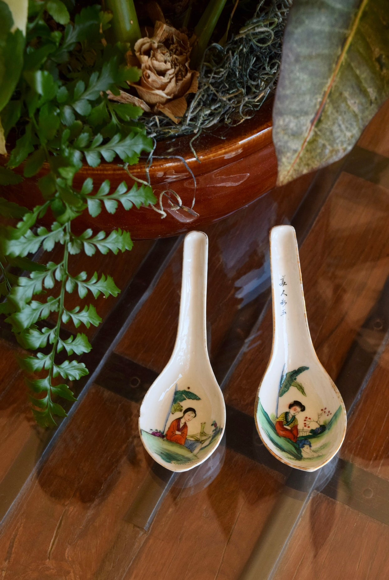 Republic Period Chinese Porcelain Spoons