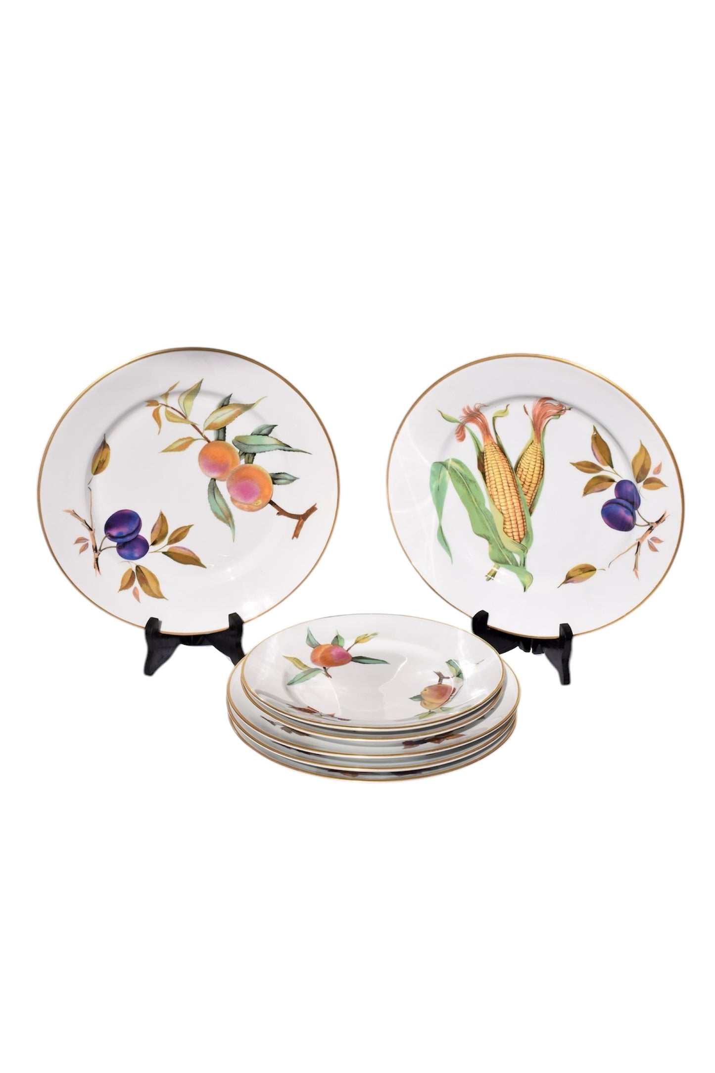 Royal Worcester Evesham Porcelain Plate Set