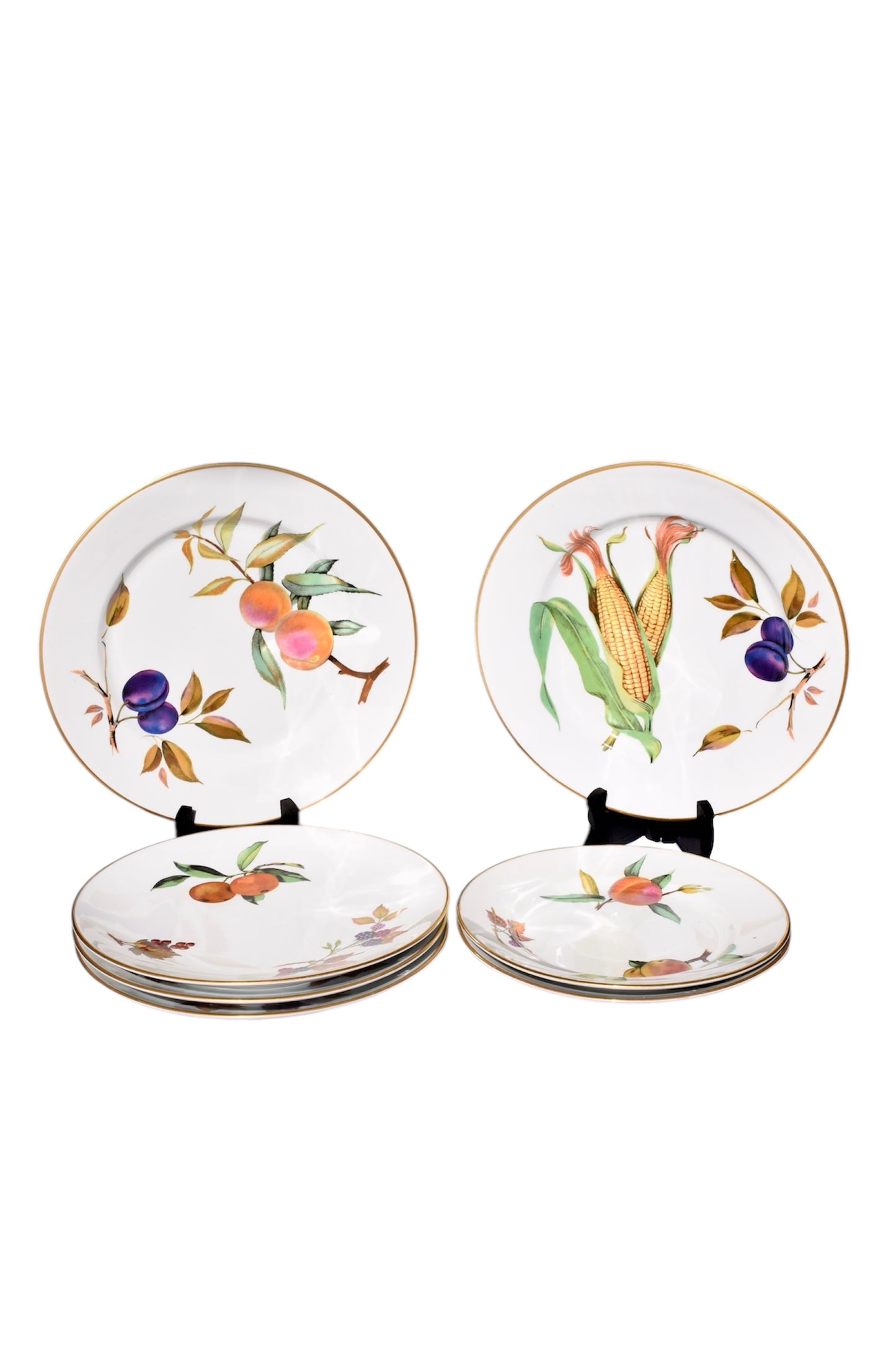 Royal Worcester Evesham Porcelain Plate Set