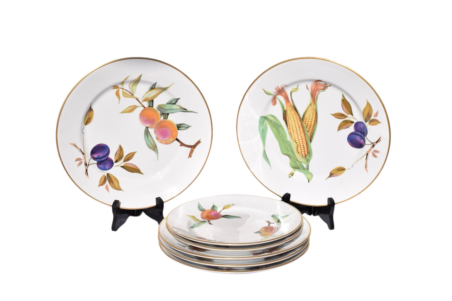 Royal Worcester Evesham Porcelain Plate Set